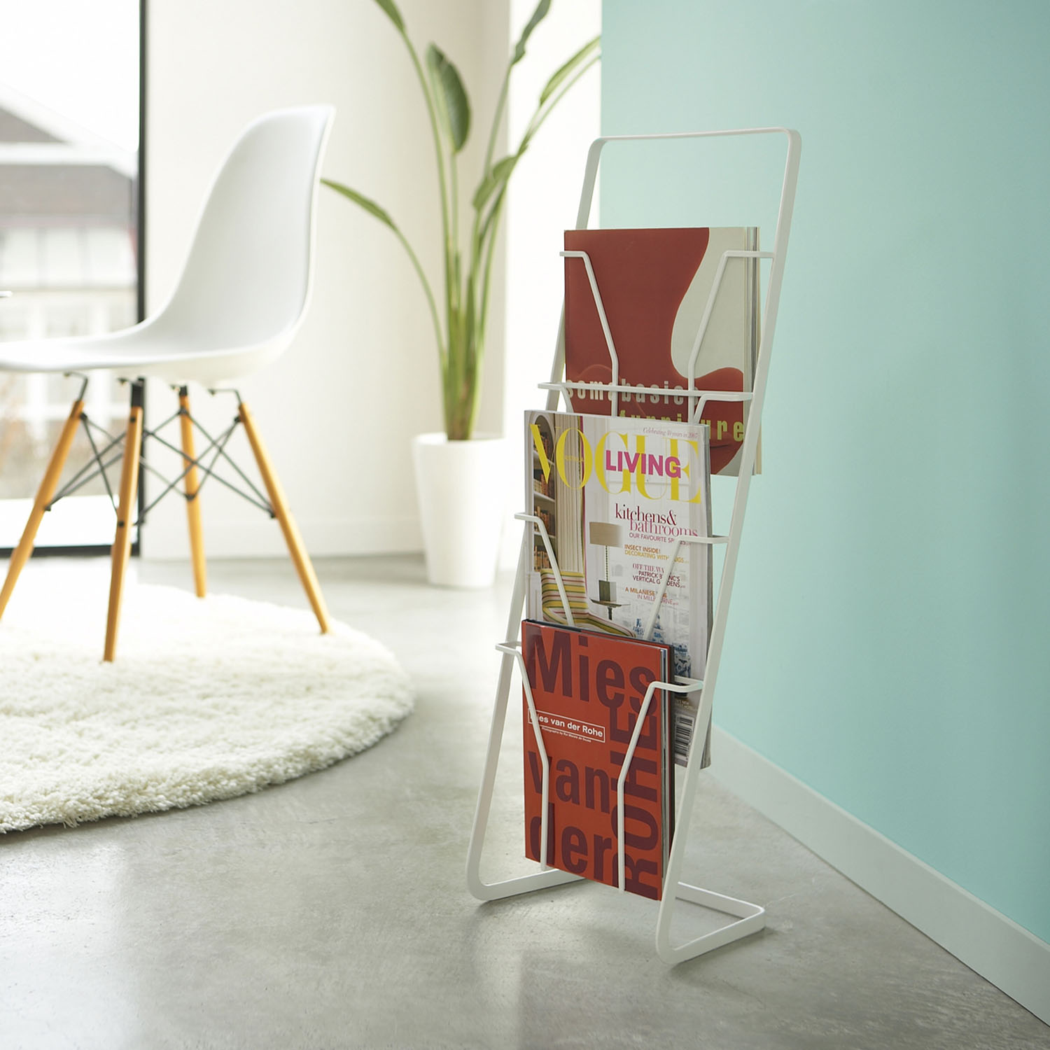 Tower Magazine Rack