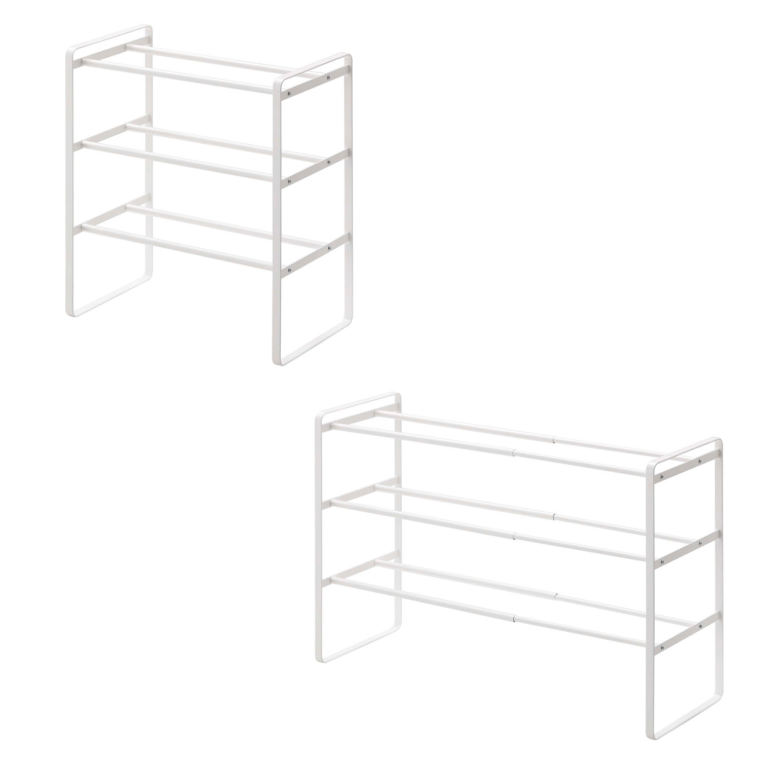 Frame Elastic 3-Tier Shoe Rack