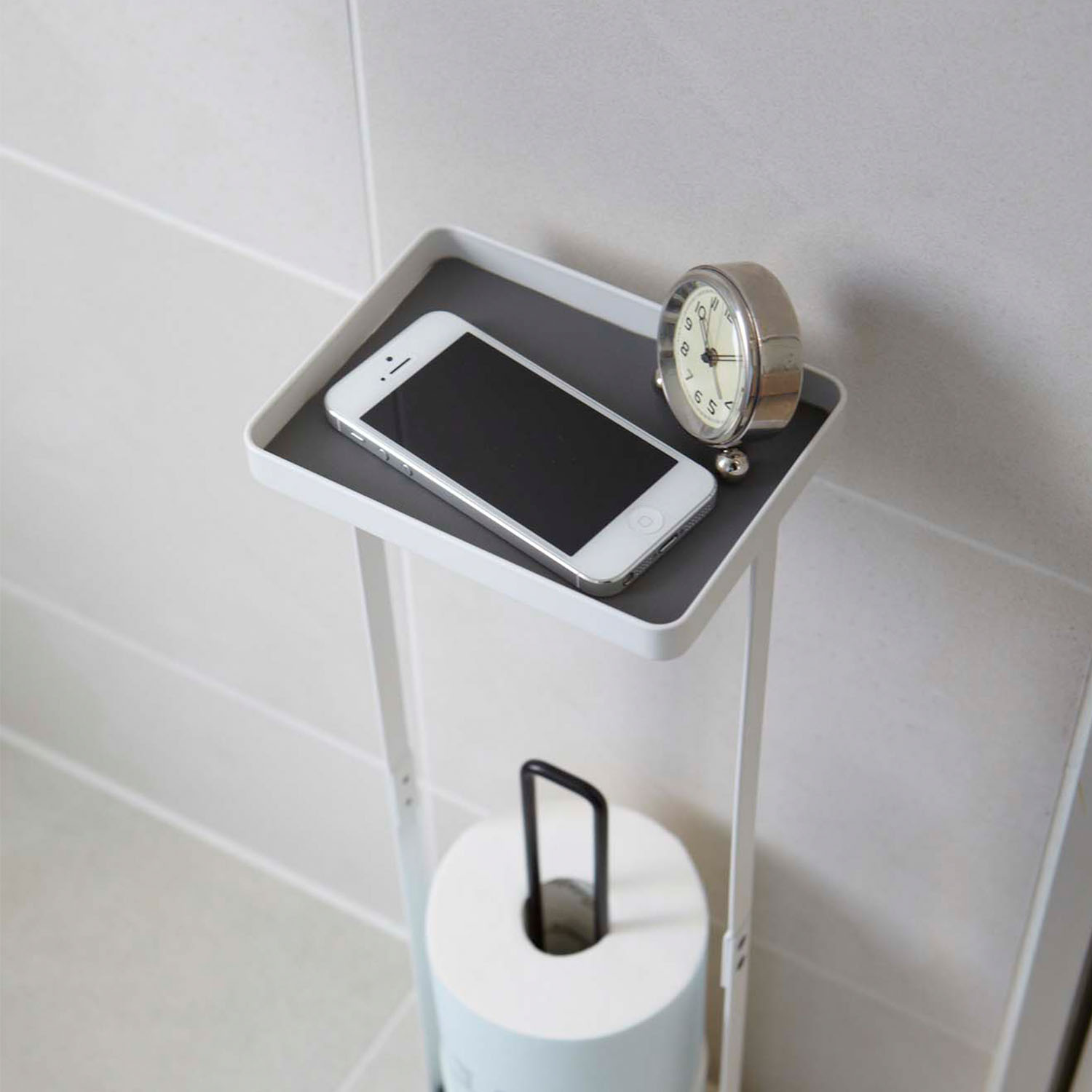 Tower Toilet Paper Stand With Tray