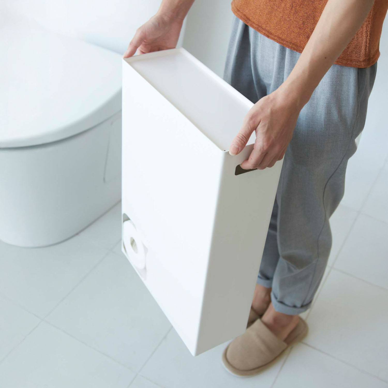 Plate Toilet Paper Stocker