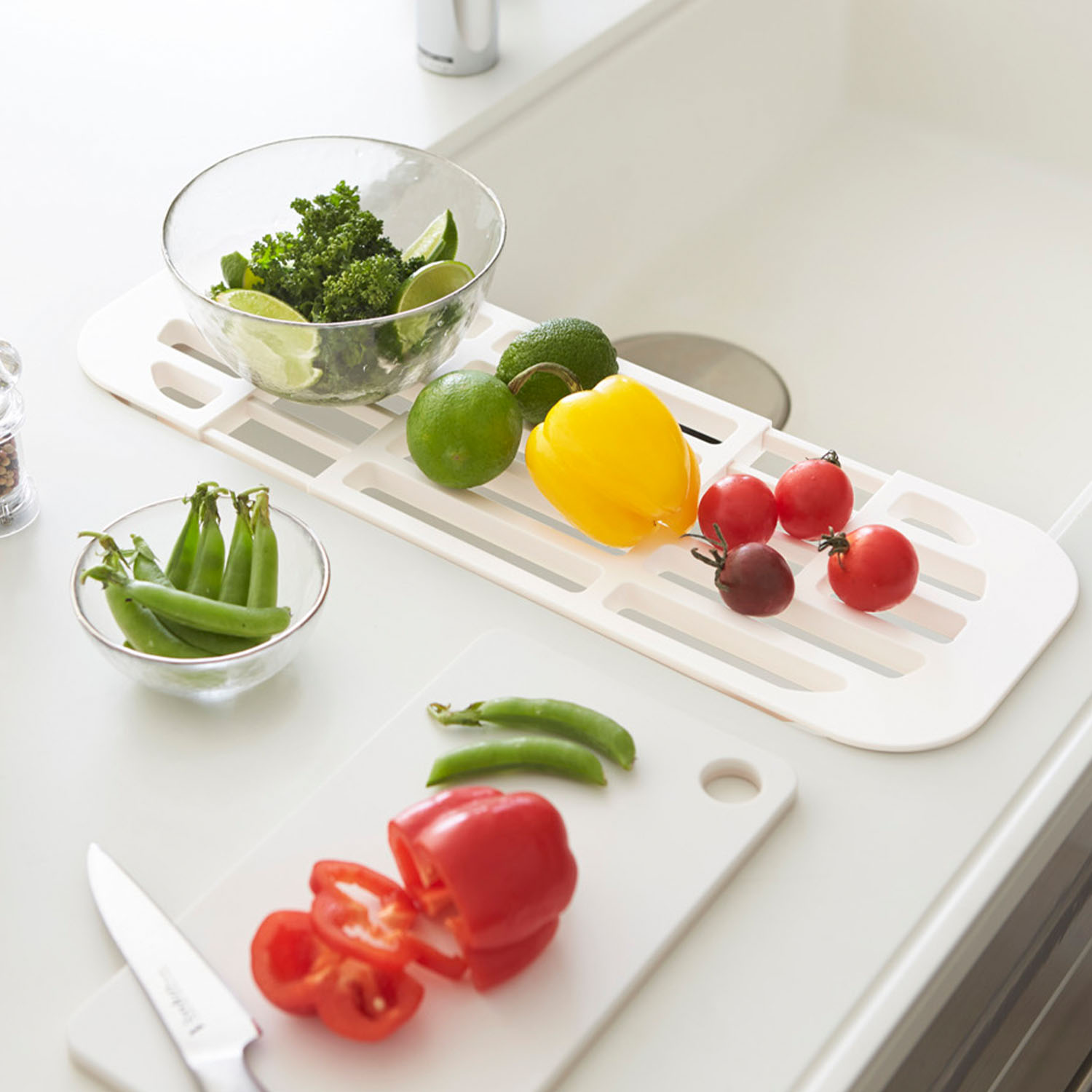 Tower Expandable Over-The-Sink Drainer Rack