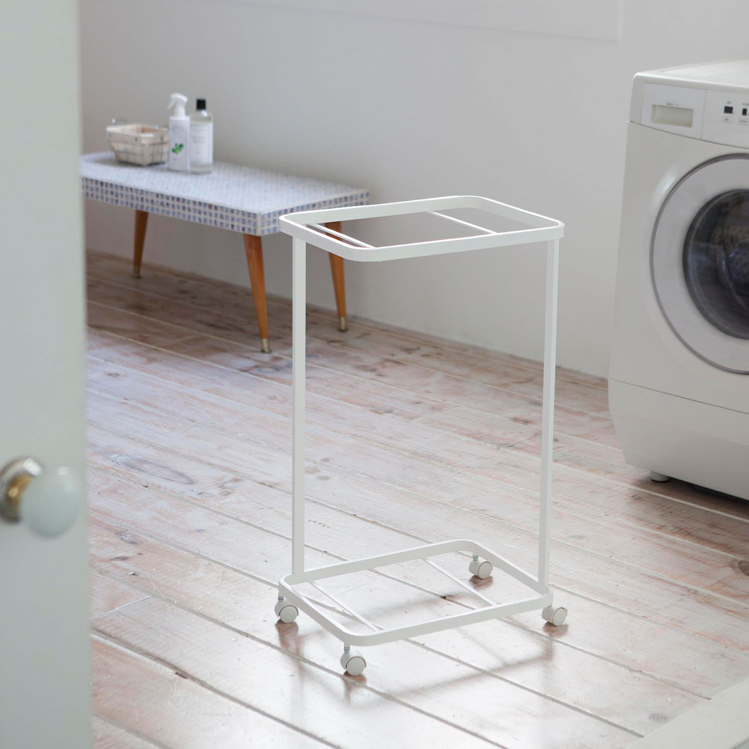 Tosca Laundry Basket M + L Set With Steel Wagon