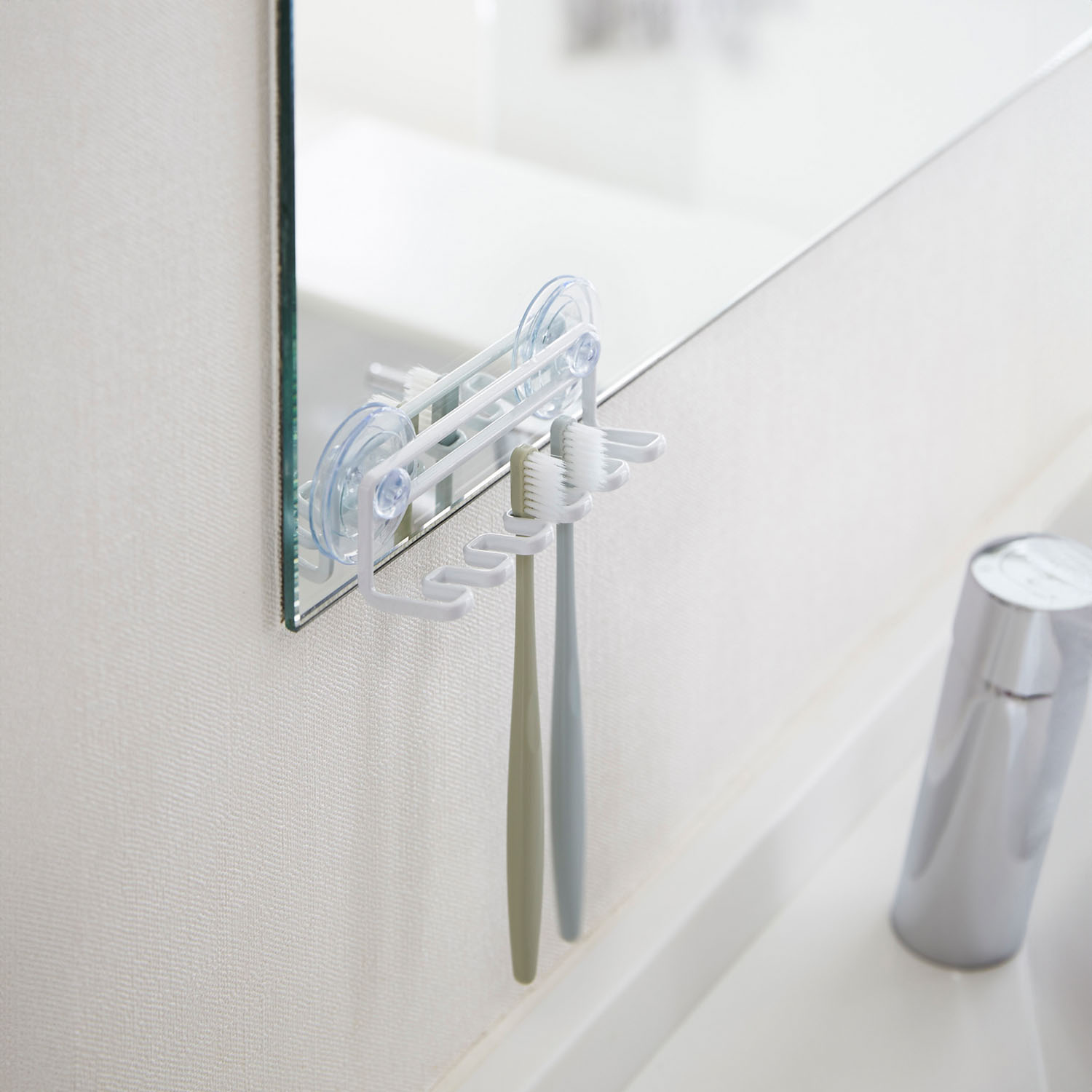 Tower Suction Cup Toothbrush Holder