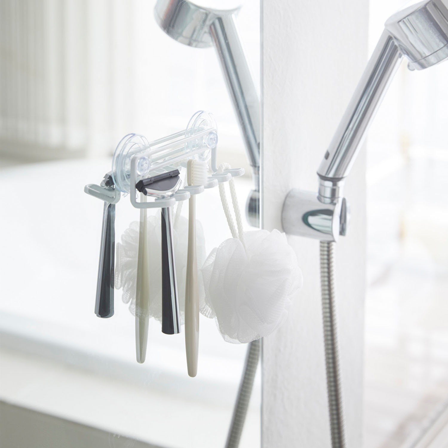 Tower Suction Cup Toothbrush Holder