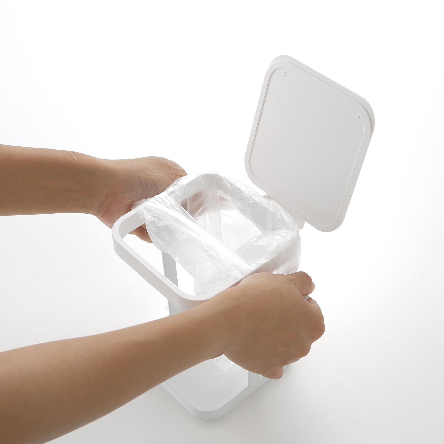 Tower Plastic Bag Eco Holder With Lid