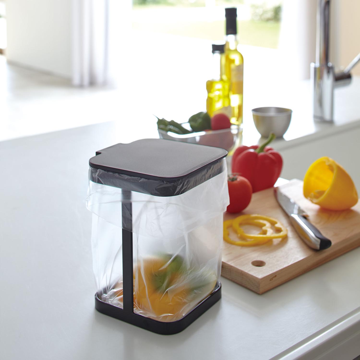 Tower Plastic Bag Eco Holder With Lid