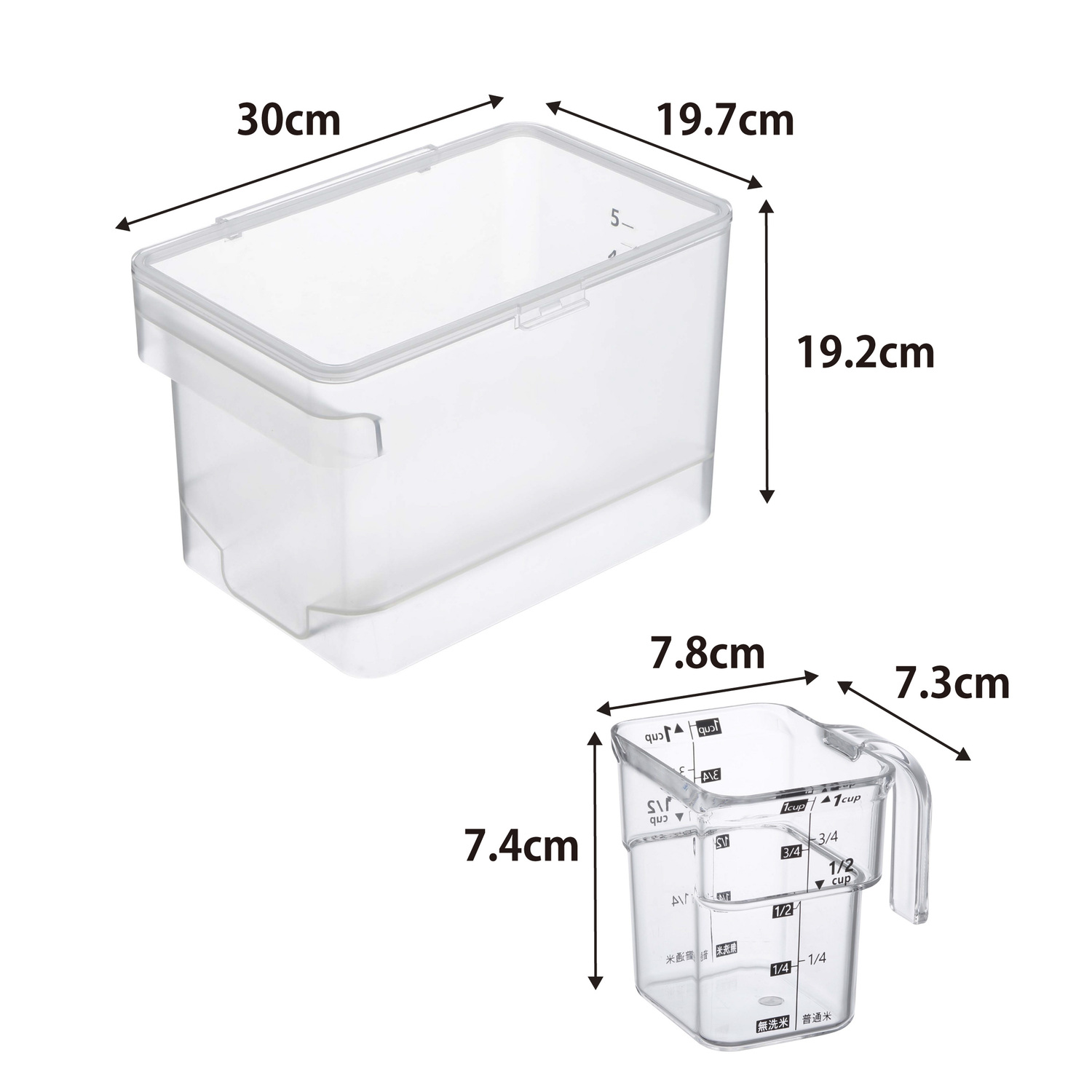 Plate Rice Stocker Size Spec