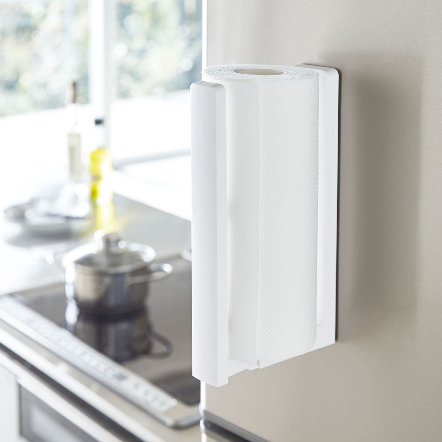 Tower Magnet Kitchen Paper Holder With Stopper
