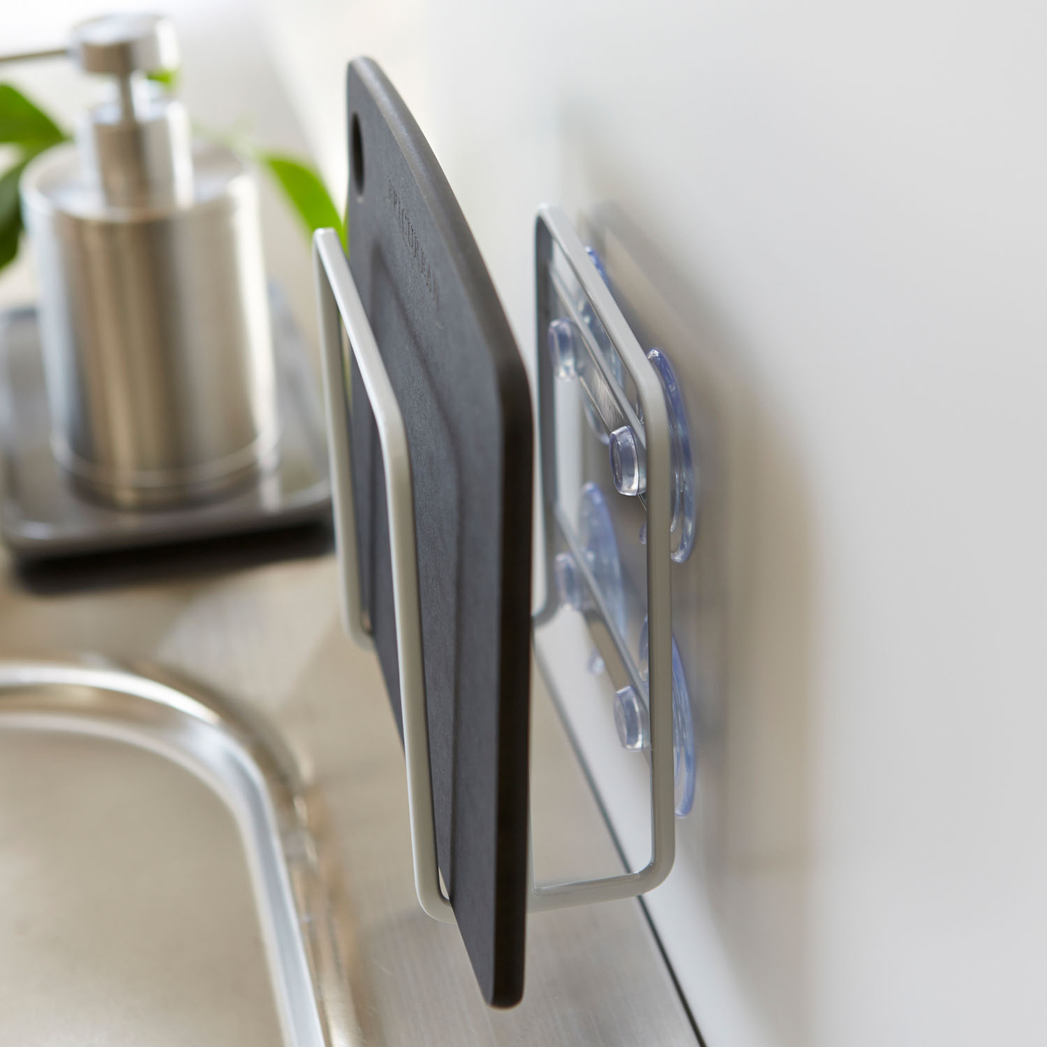 Plate Suction Cup Cutting Board Stand