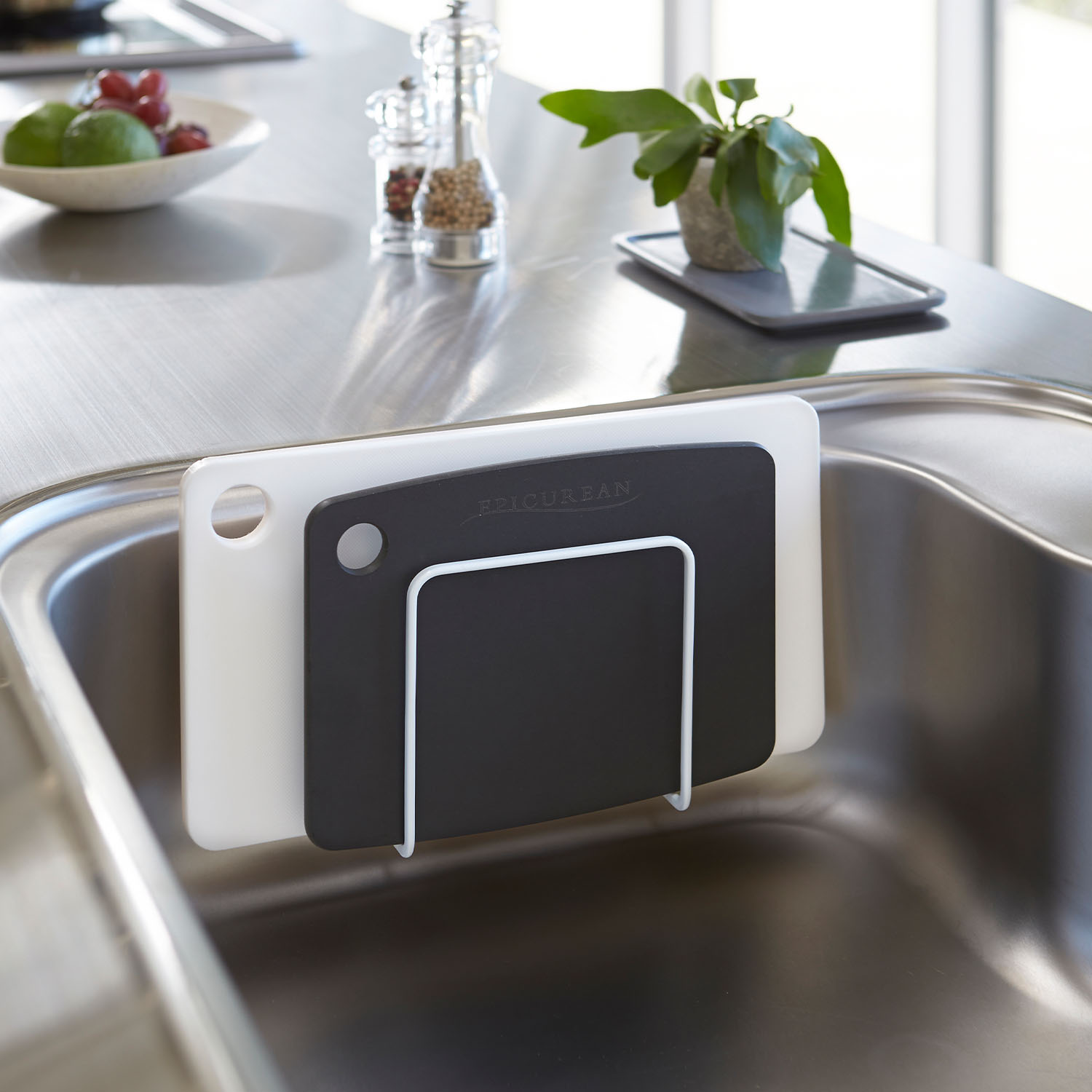Plate Suction Cup Cutting Board Stand