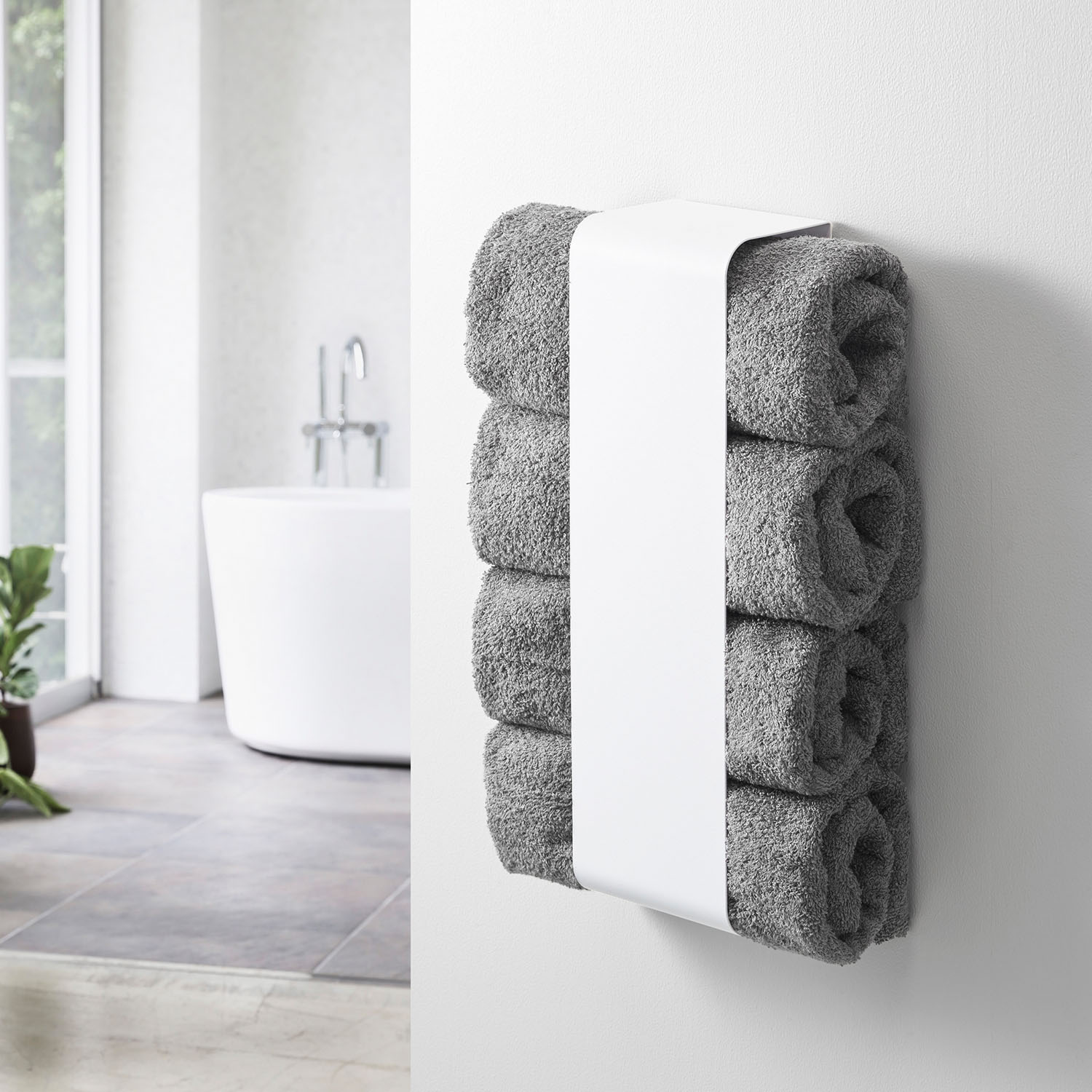 Tower Magnet Bath Towel Holder