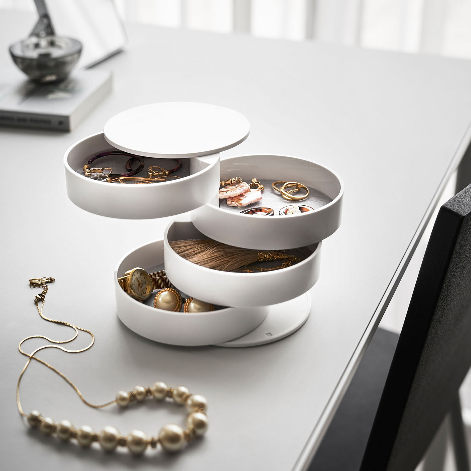 Tower 4-Tier Accessory Tray