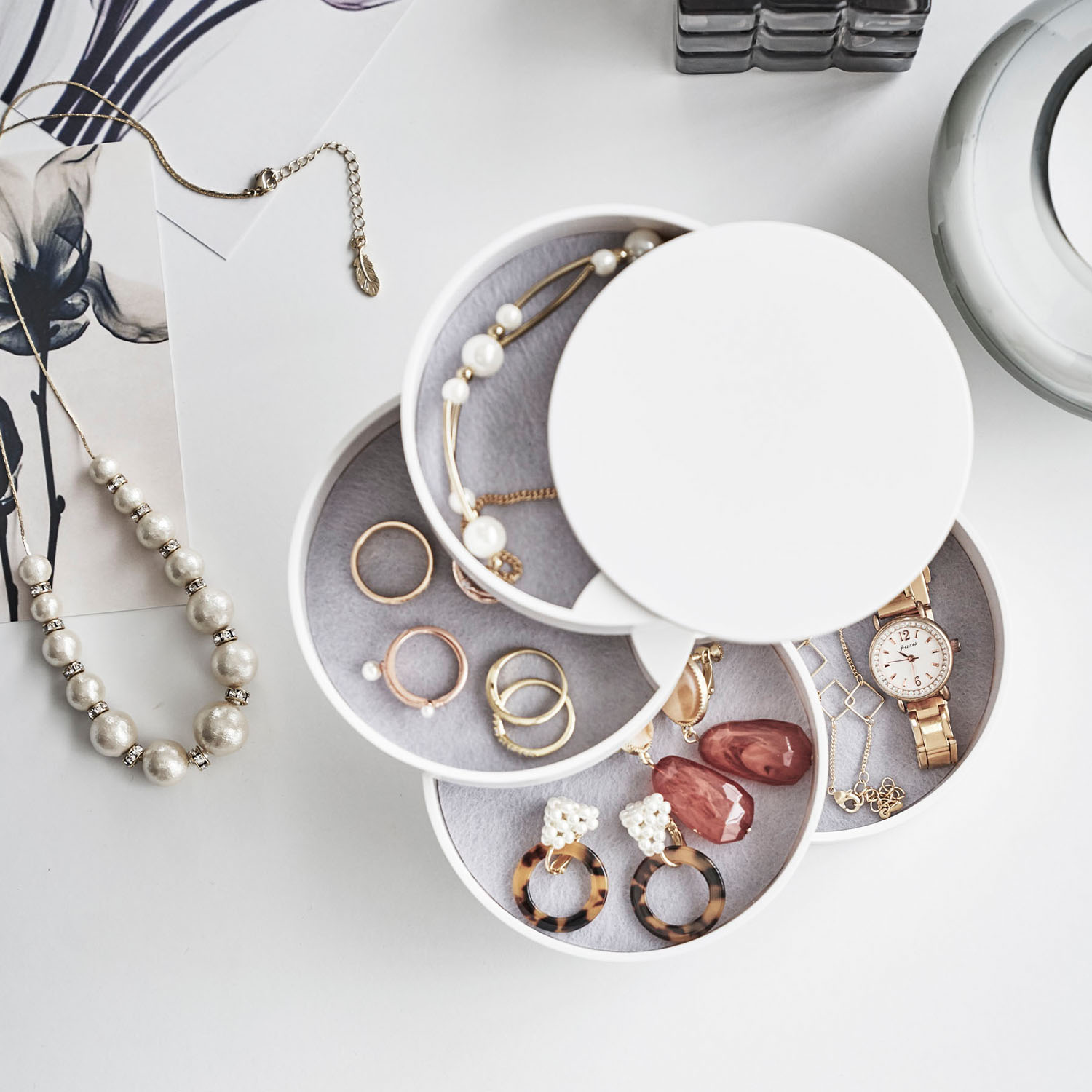 Tower 4-Tier Accessory Tray