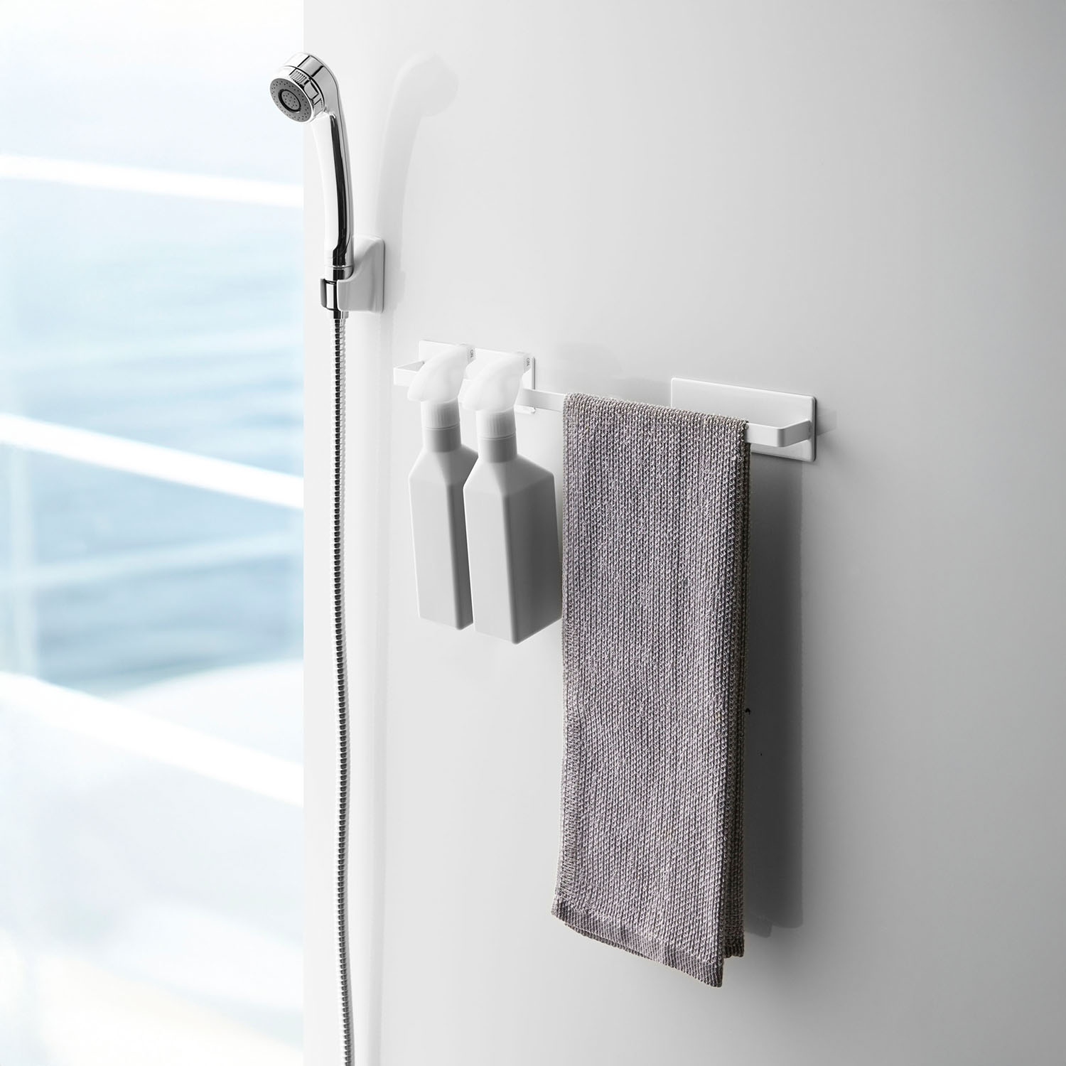 Mist Magnetic Bathroom Towel Wide Hanger