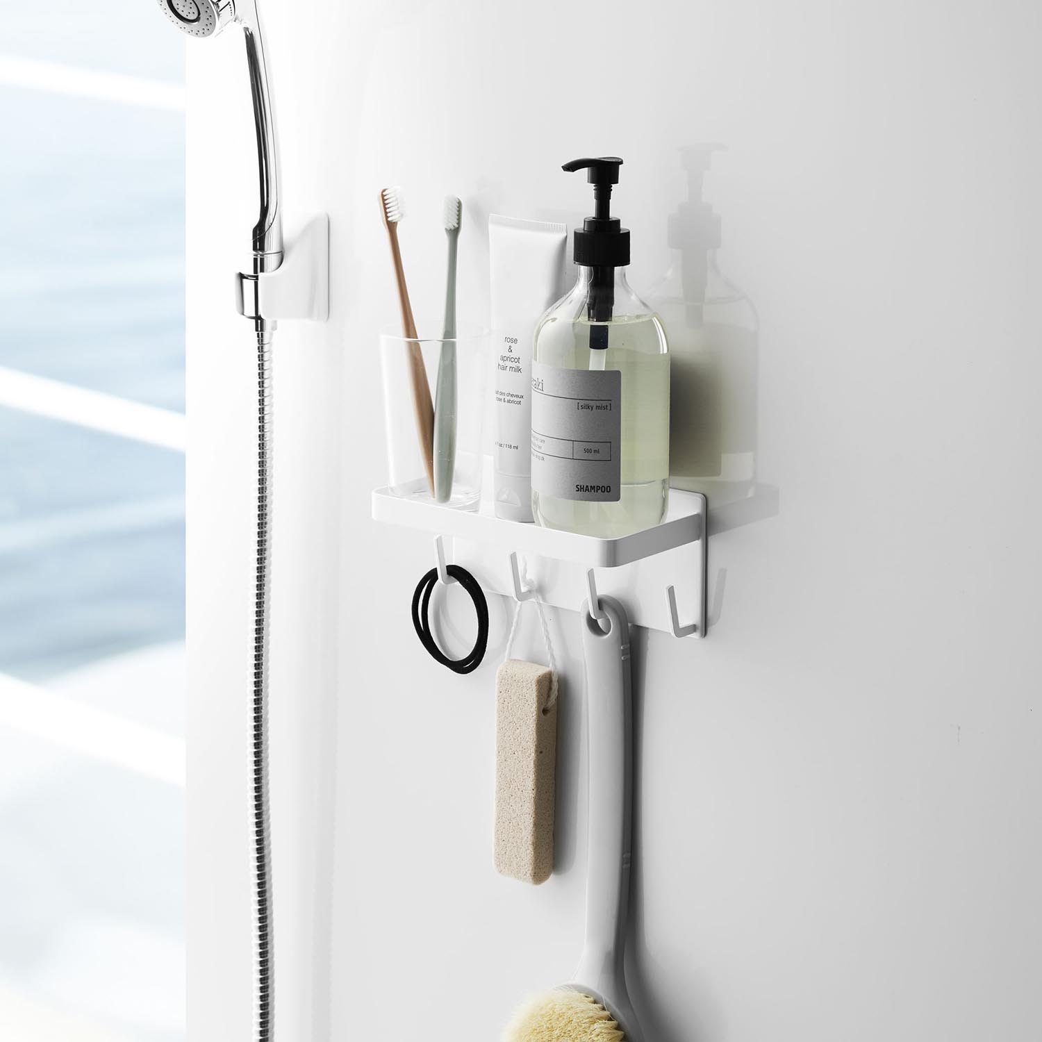 Mist Magnetic Bathroom Rack & Hook