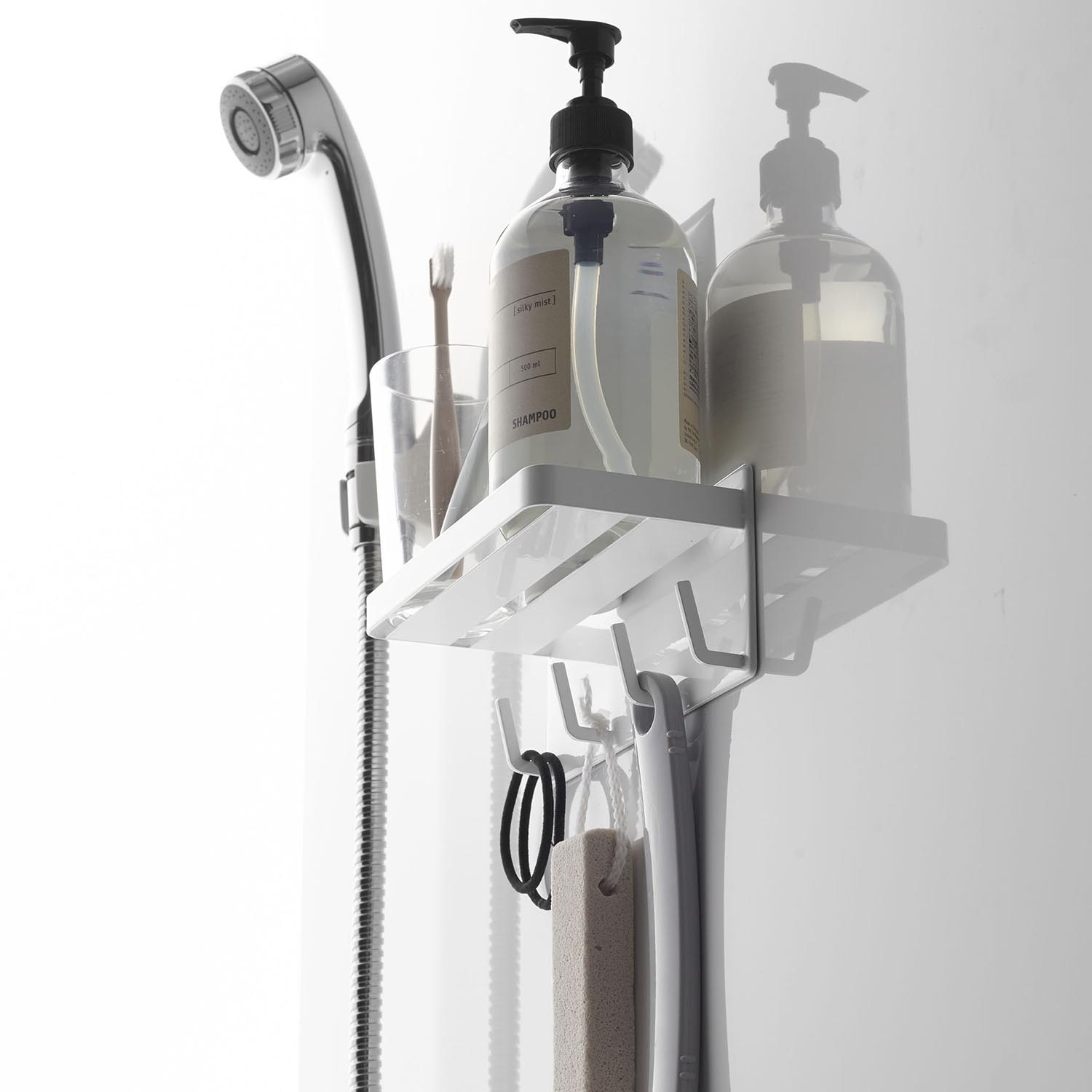 Mist Magnetic Bathroom Rack & Hook