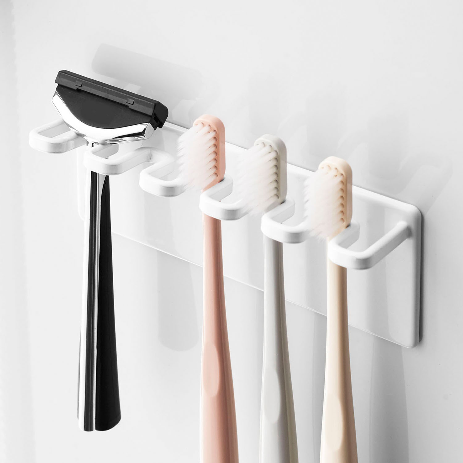 Mist Magnetic Bathroom Toothbrush Holder (5 Slots)