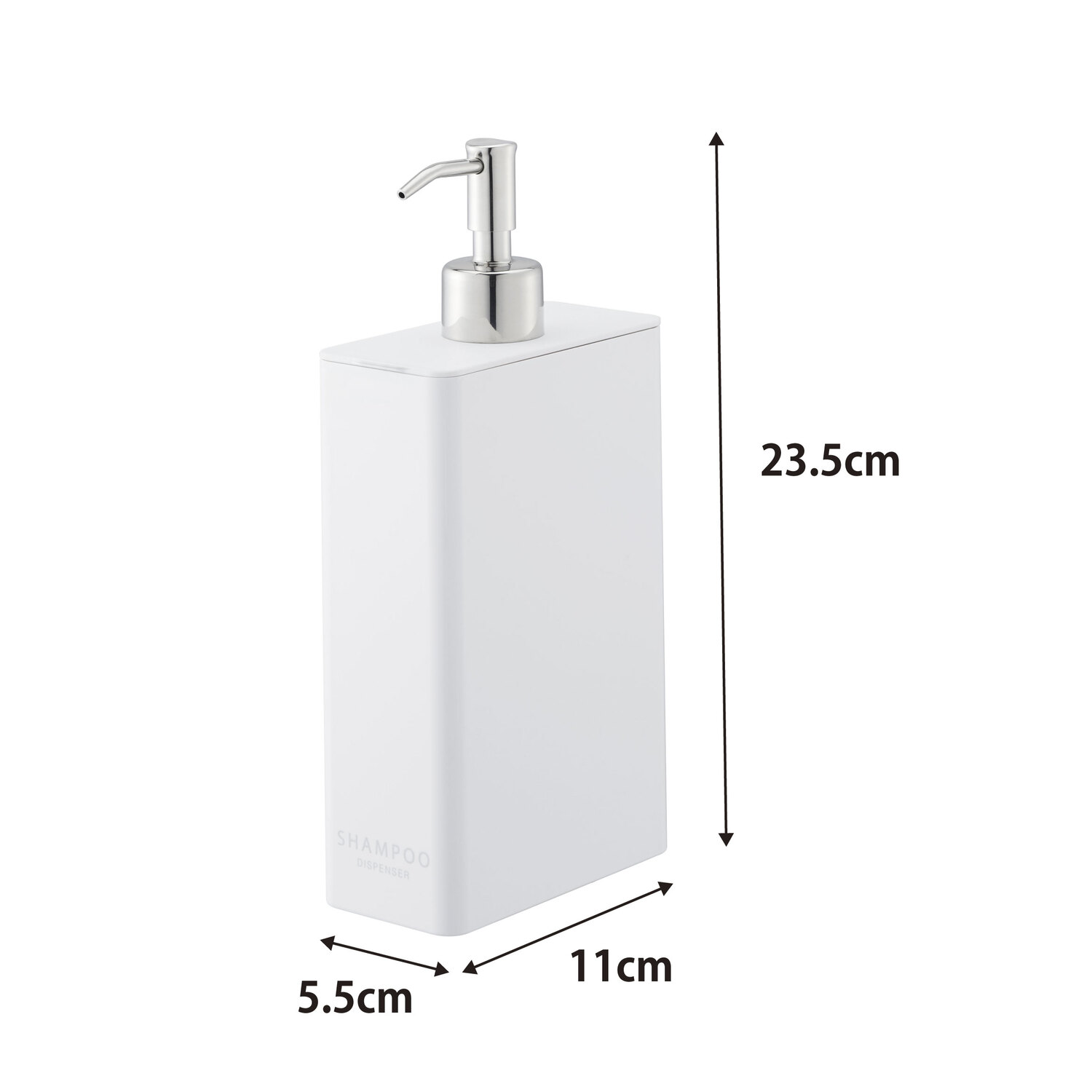 샴푸 디스펜서 스퀘어 슬림 타워 Size Spec
