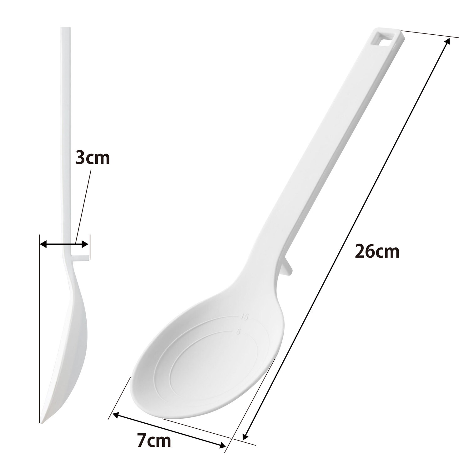 Tower Cooking Spoon Size Spec