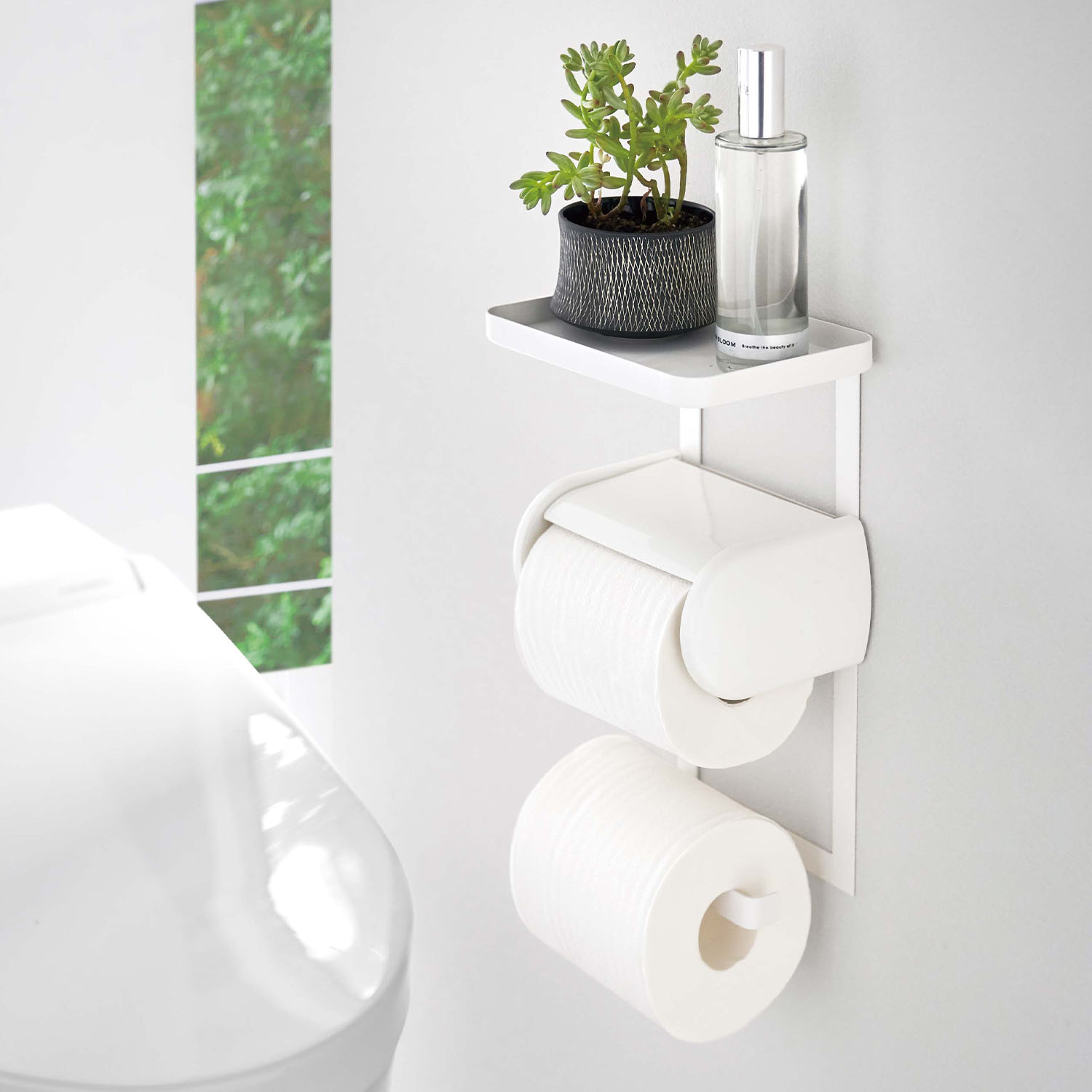Tower Toilet Paper Holder Rack Double