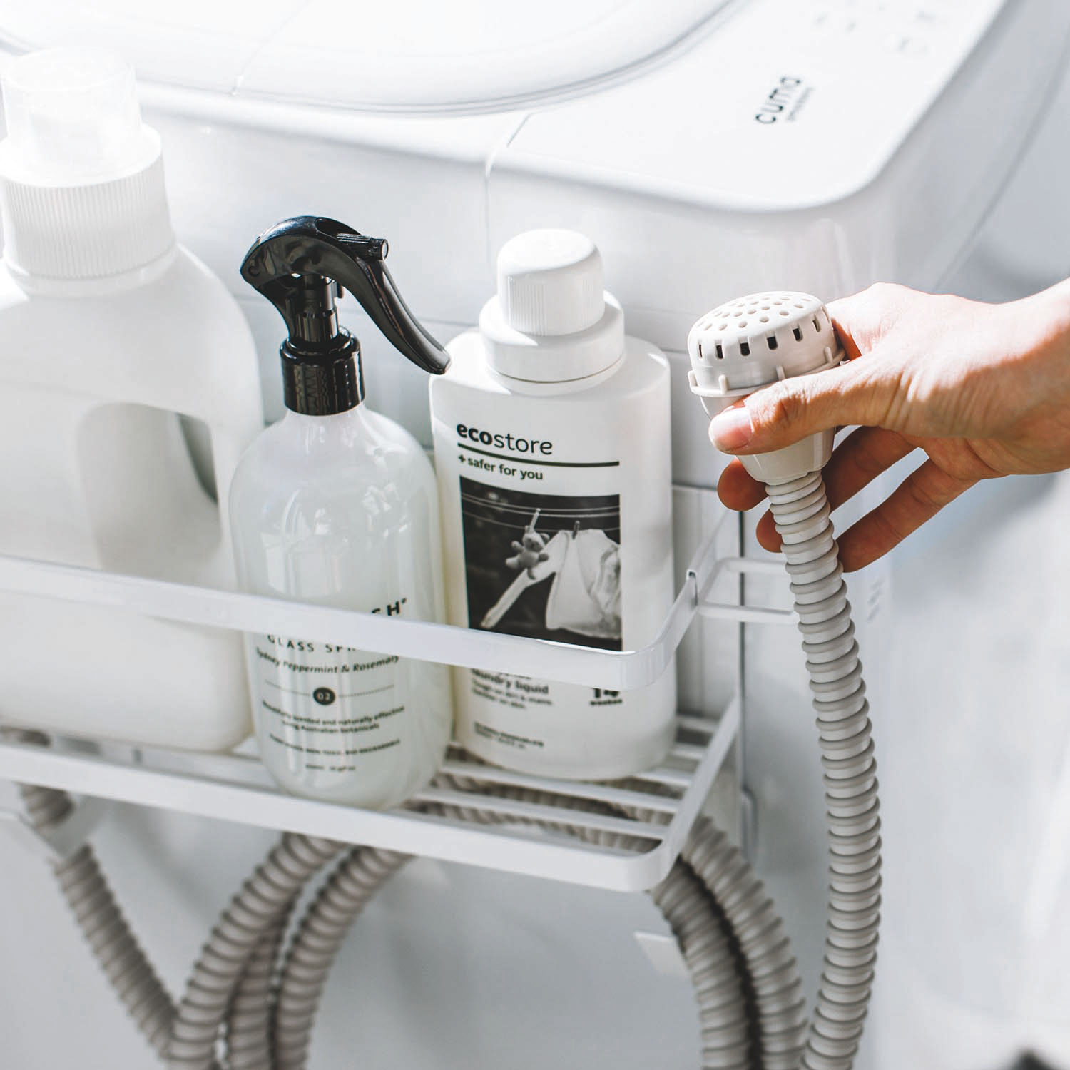 Tower Washing Machine Side Magnet Rack With Water Supply Hose Holder