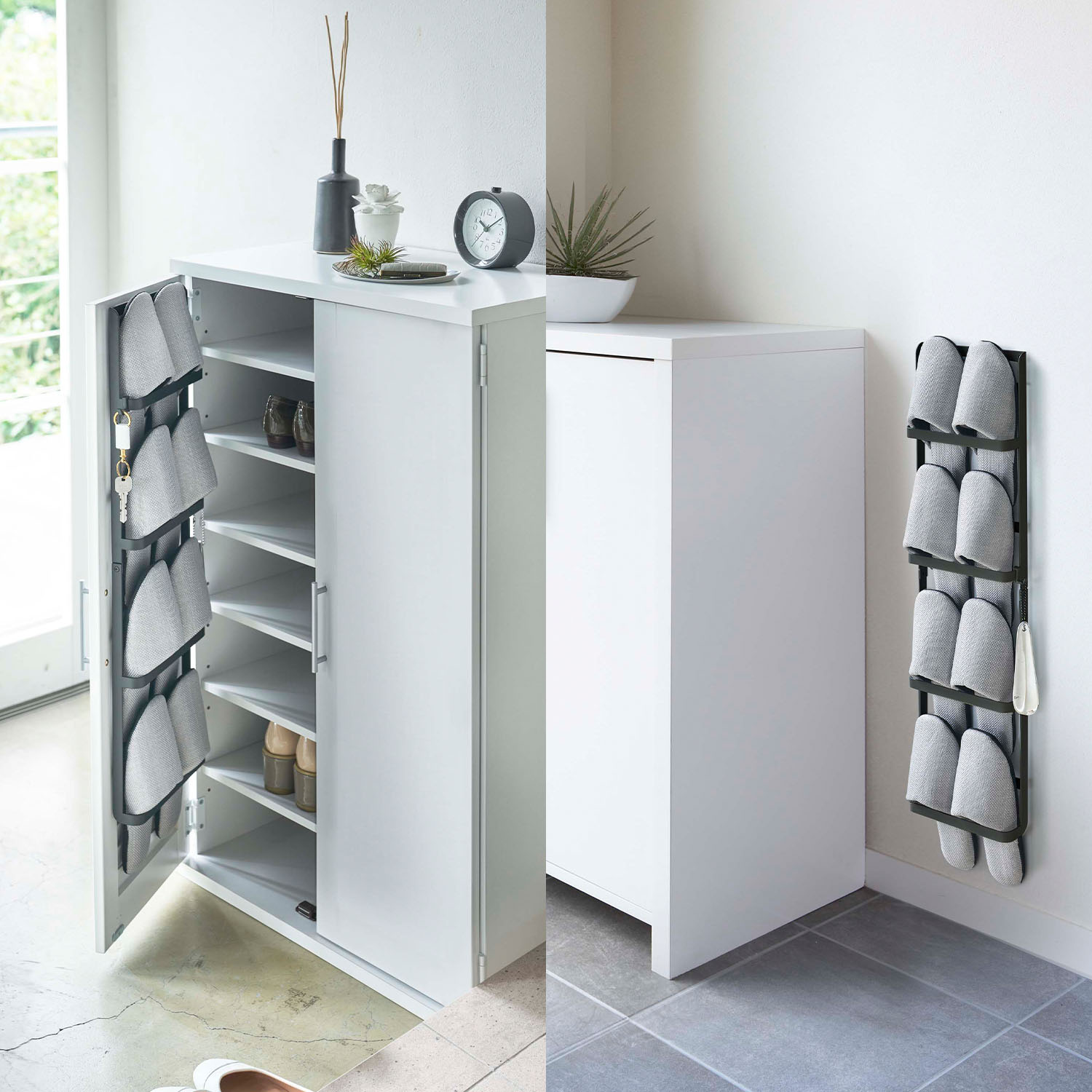 Tower Hanging Slippers Rack