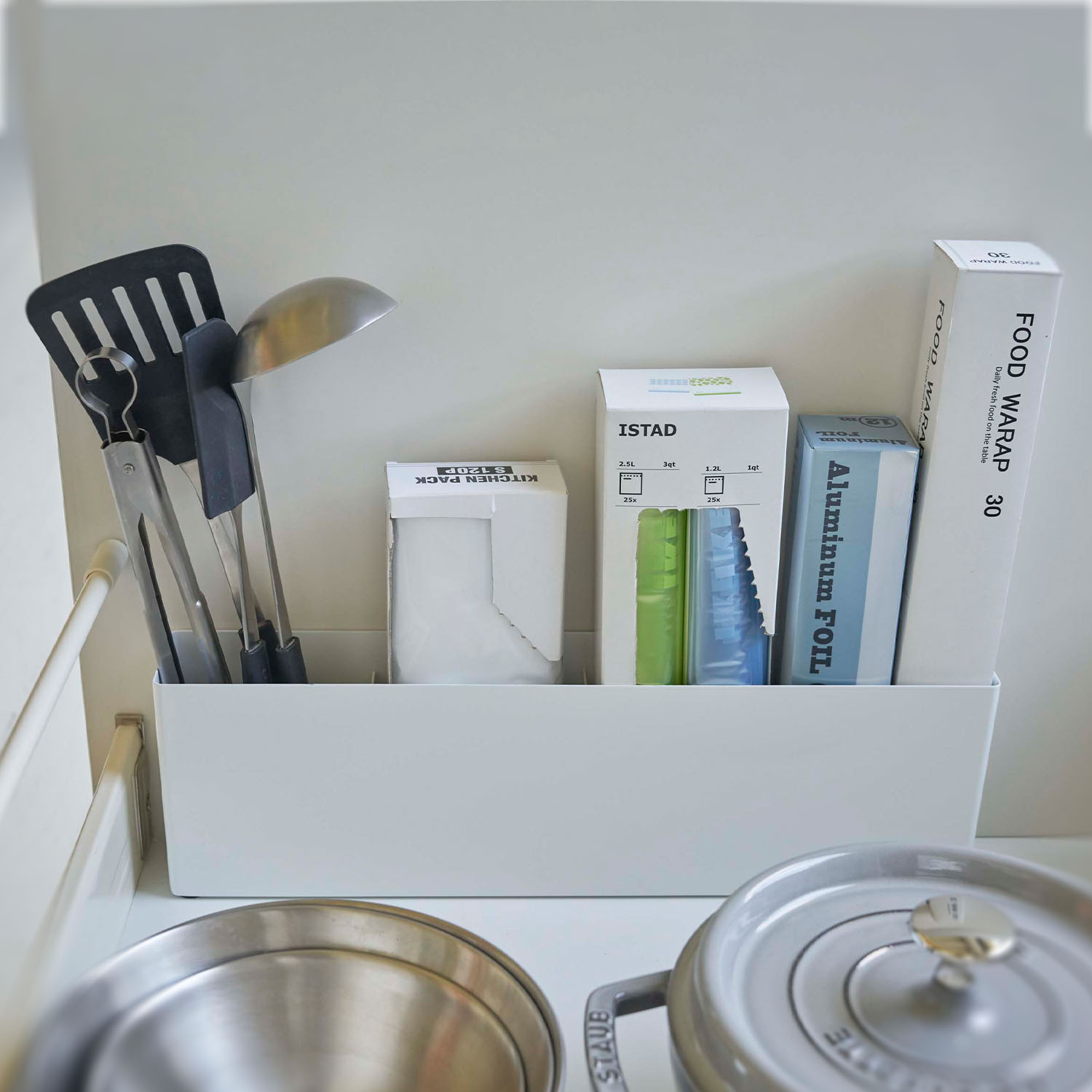 Tower Kitchen Partitioned Storage