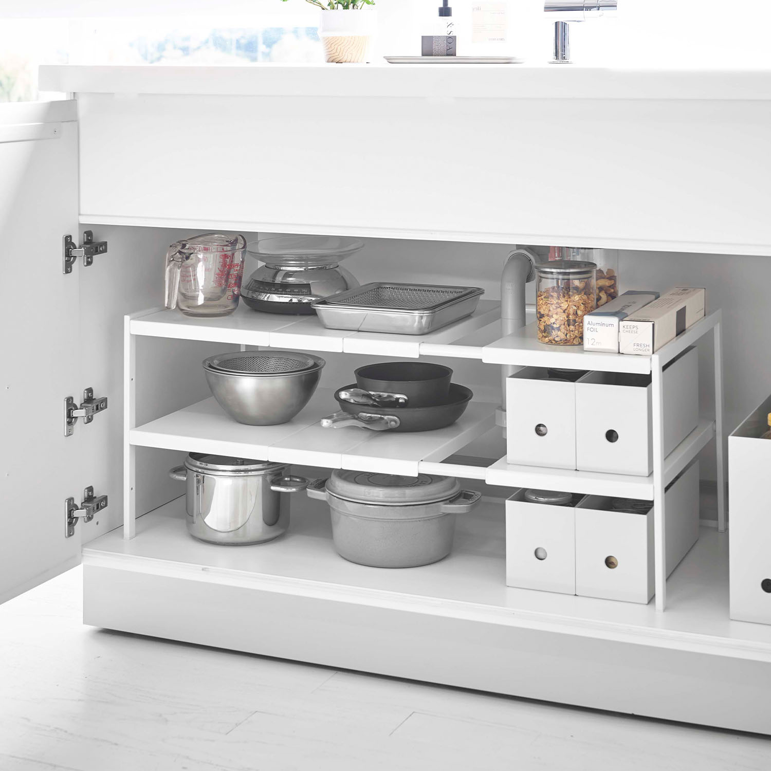 Tower 2-Tier Expandable Organiser