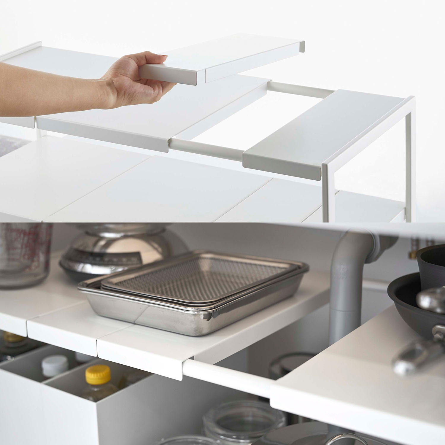 Tower 2-Tier Expandable Organiser