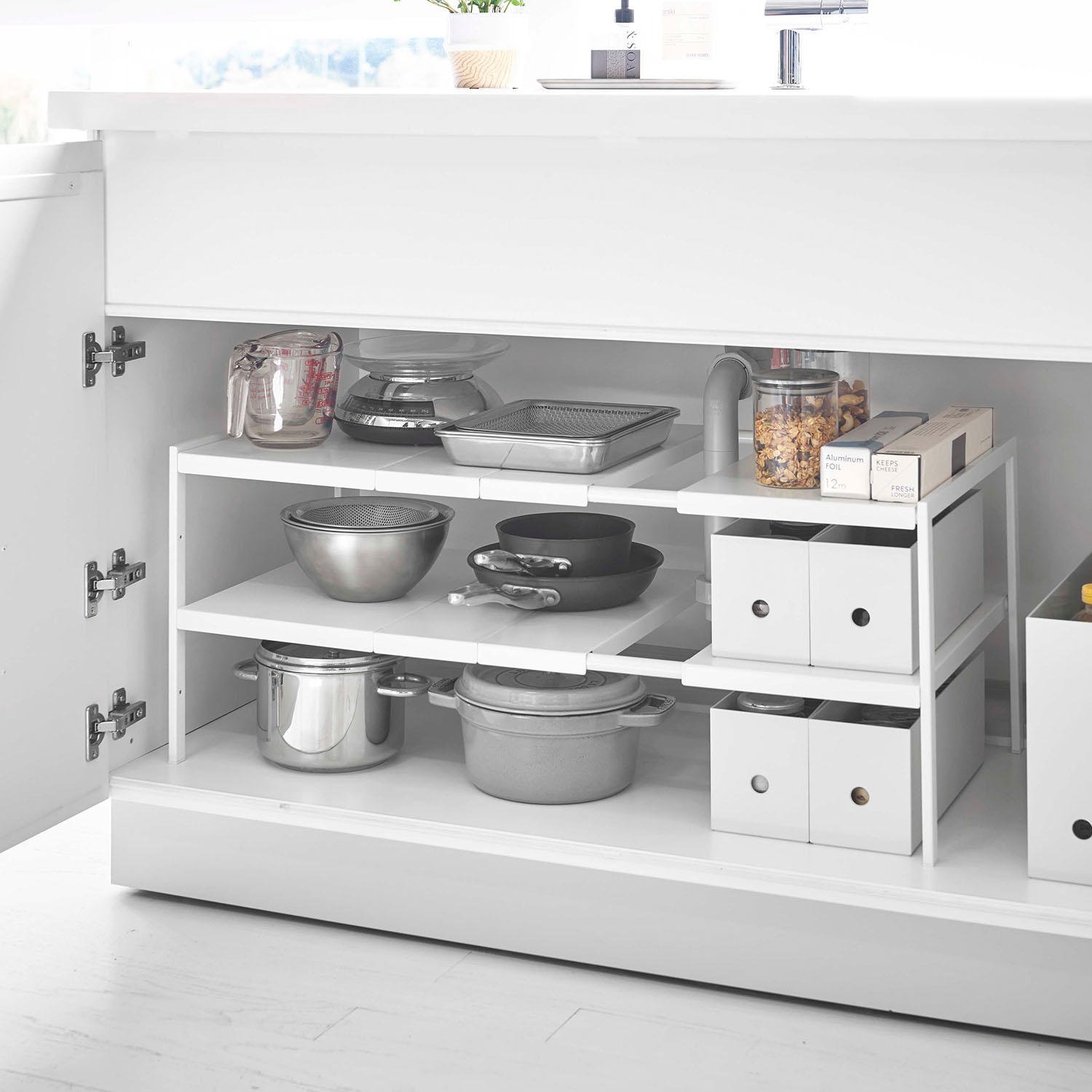 Tower 2-Tier Expandable Organiser