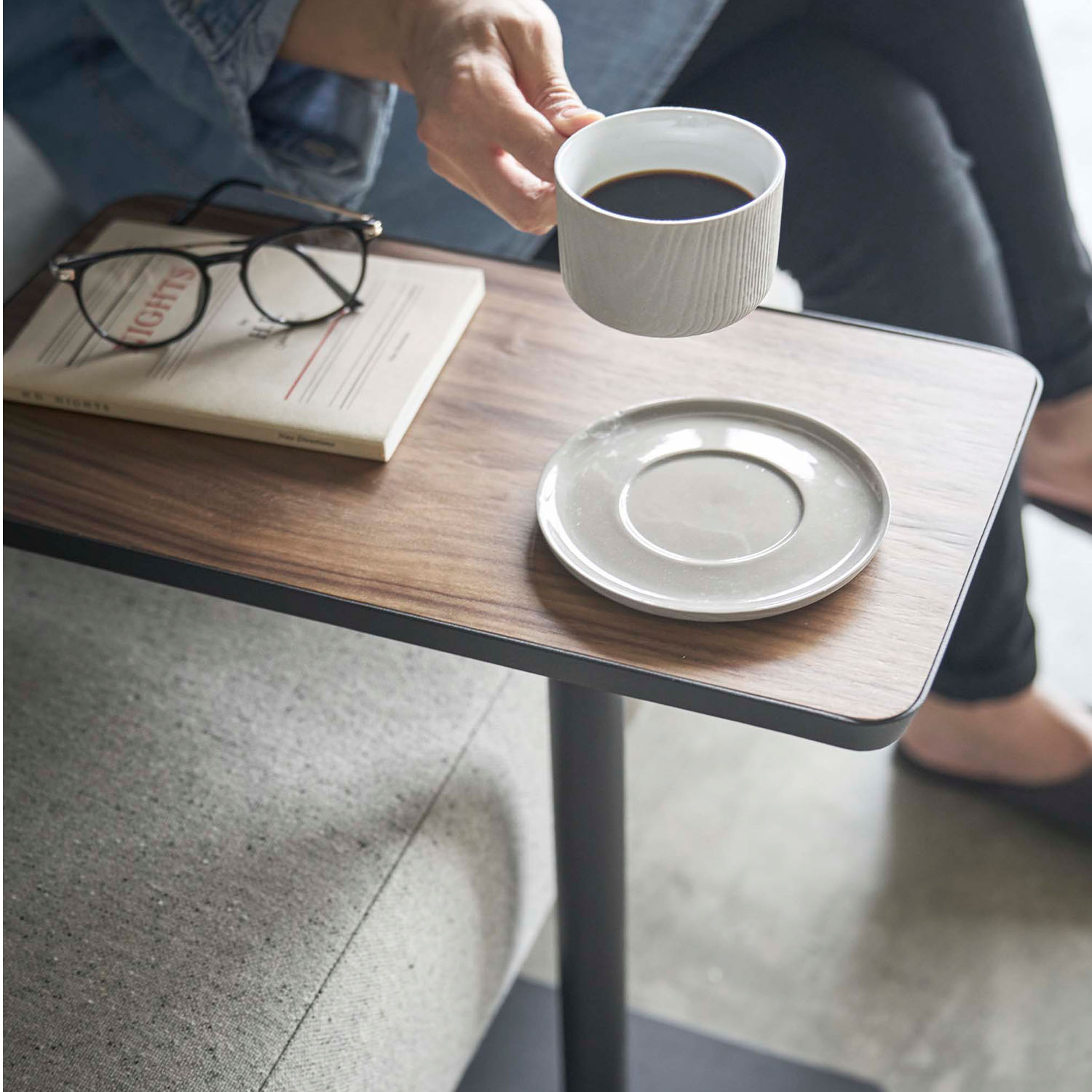 Tower Sliding Side Table
