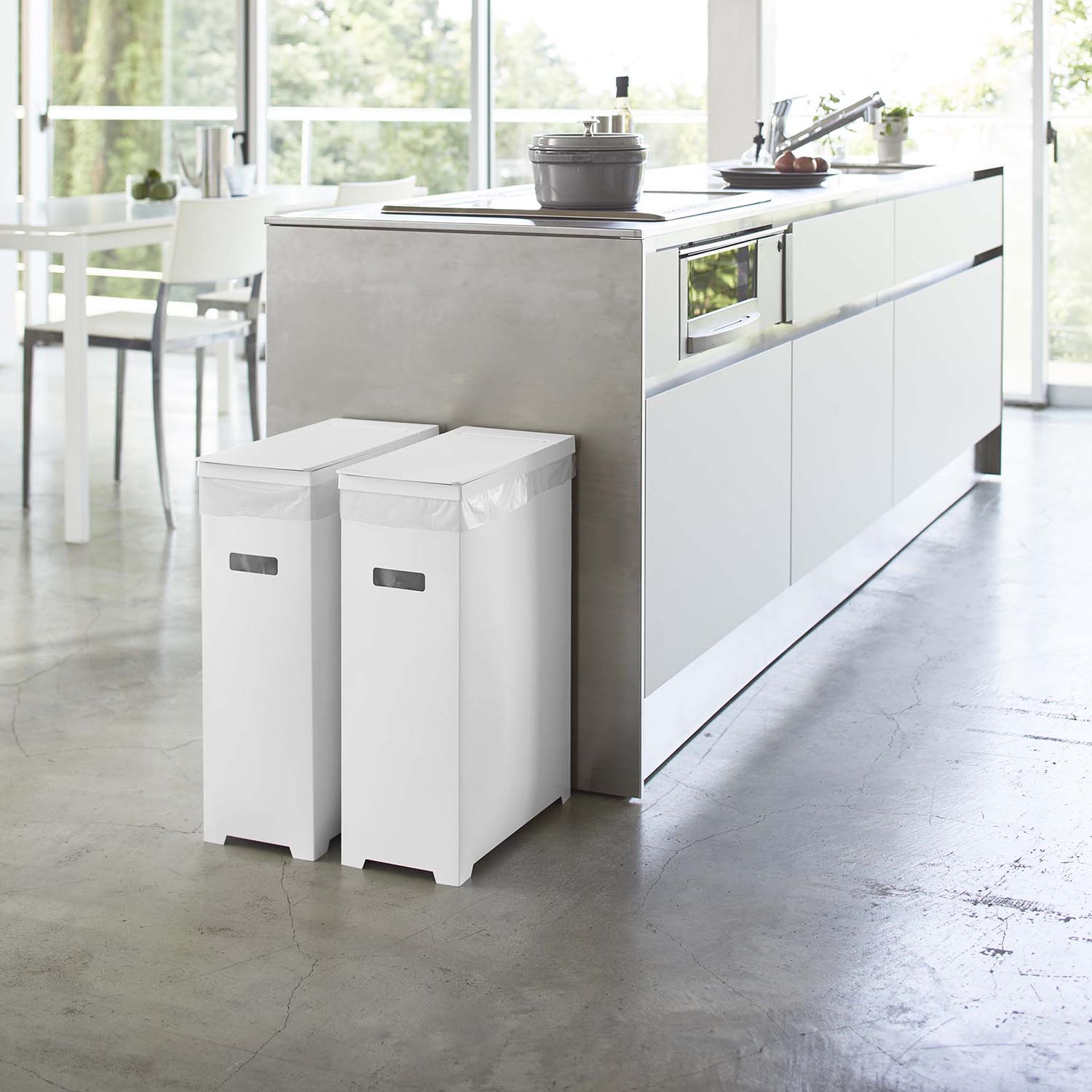 Tower Slim Rubbish Bin With Lid