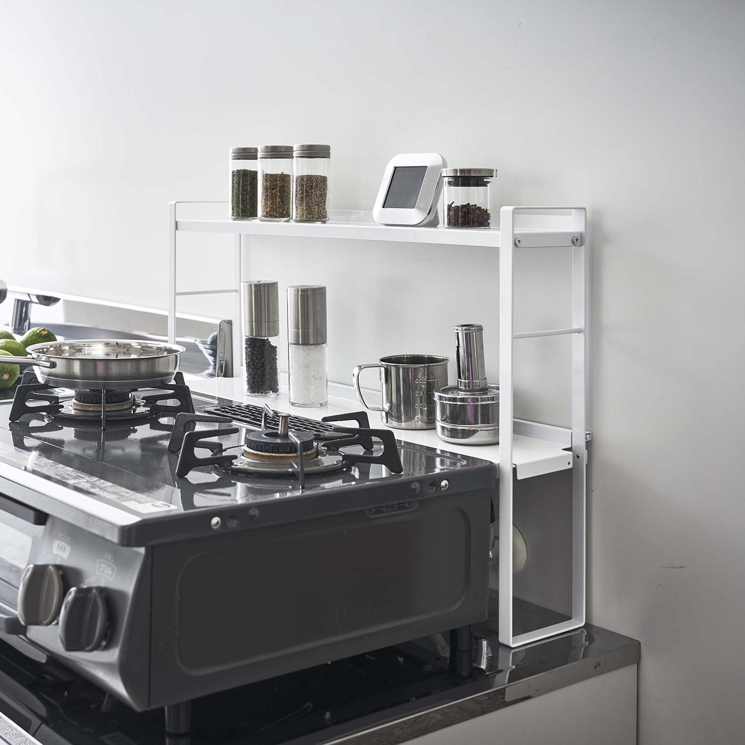 Tower Bi-Level Behind The Stove Kitchen Rack
