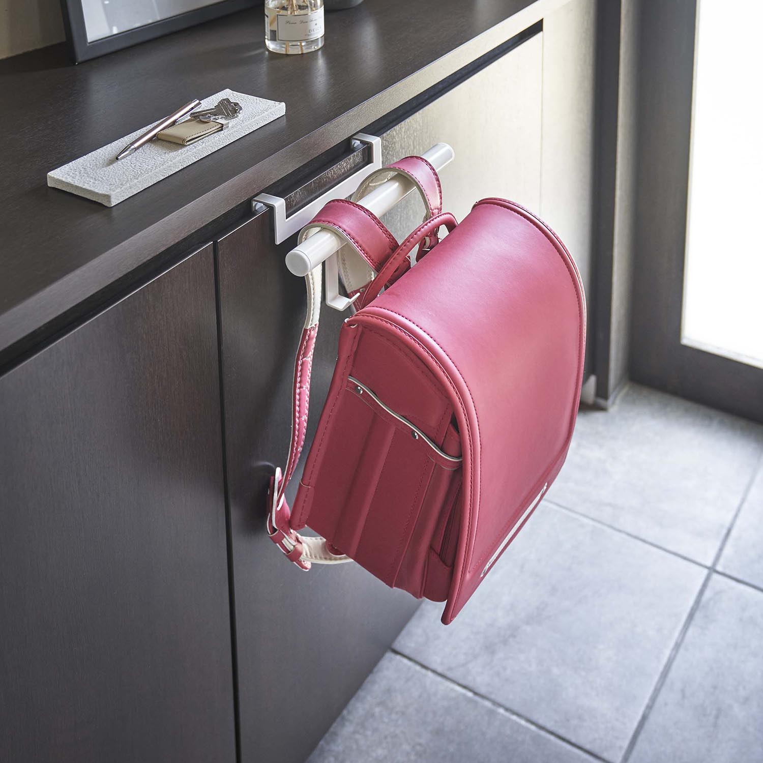 Tower School Bag Hanger With Hooks