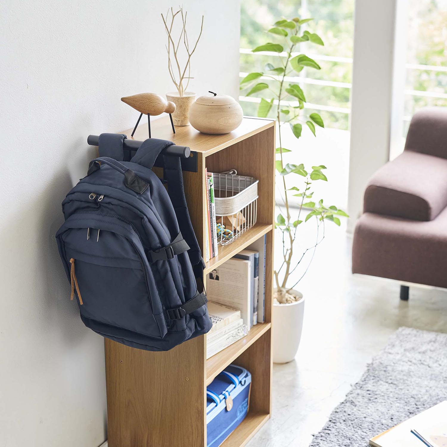 Tower 2-Hook Mountable School Bag Hanger
