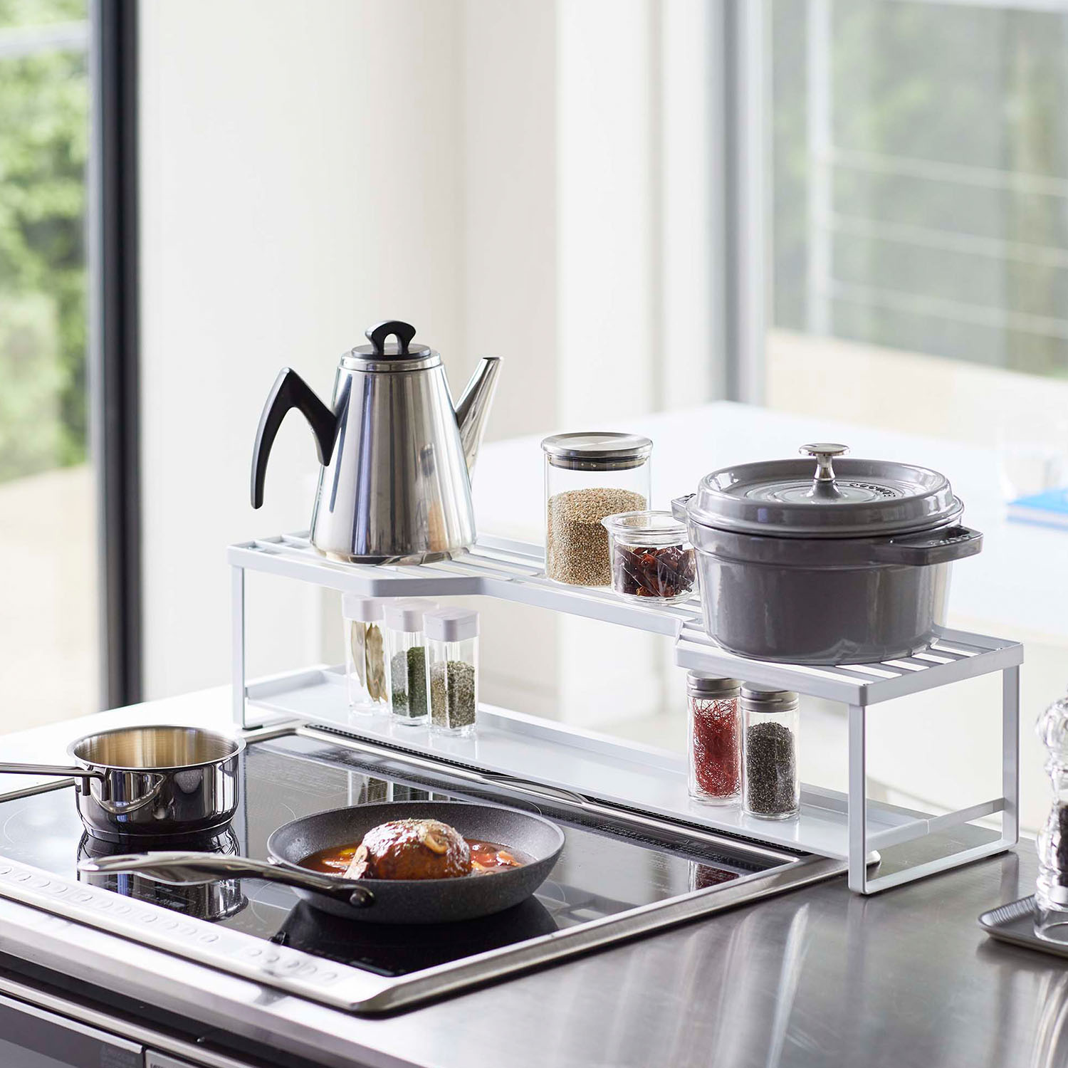 Tower Stovetop Storage Rack