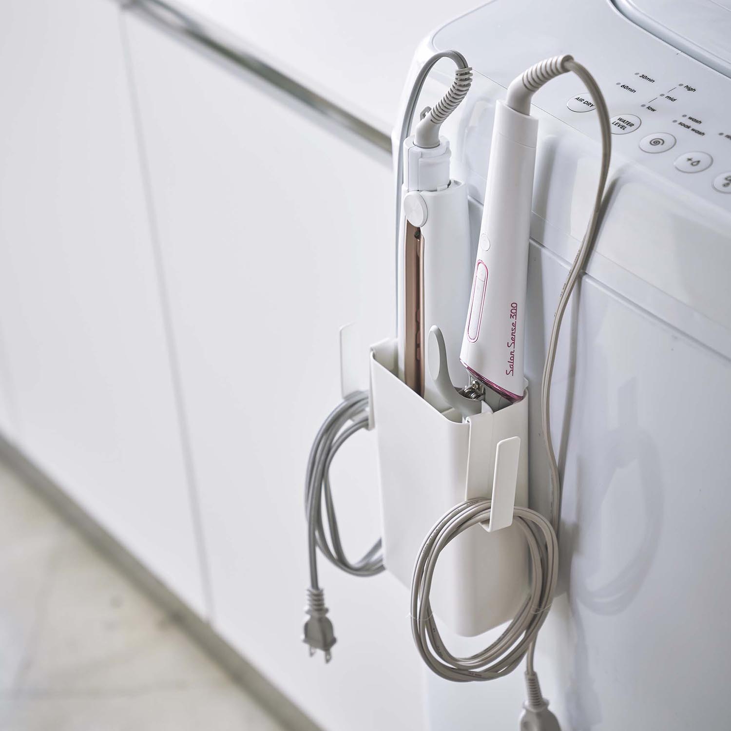 Plate Magnetic Hair Appliance Holder With Hooks