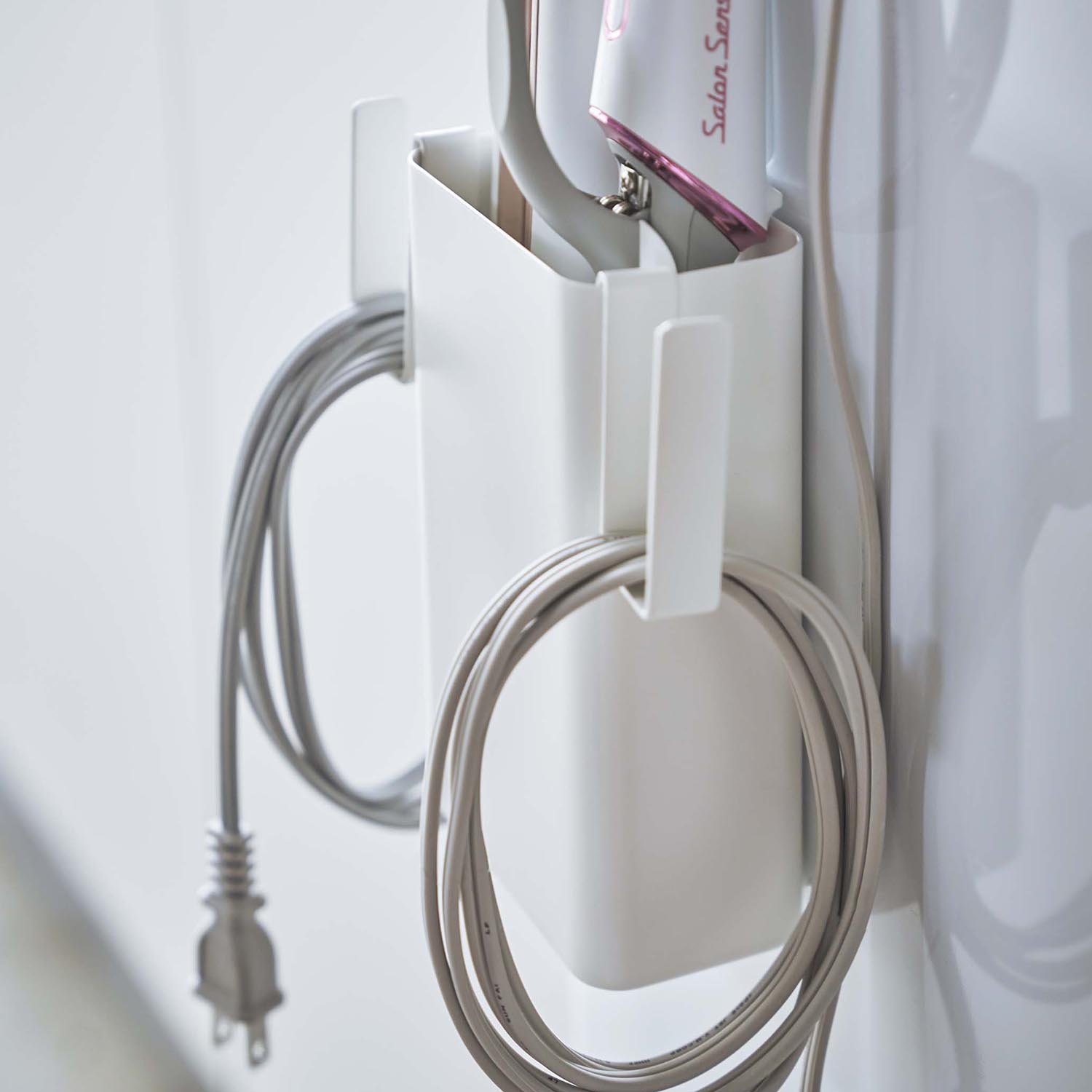 Plate Magnetic Hair Appliance Holder With Hooks