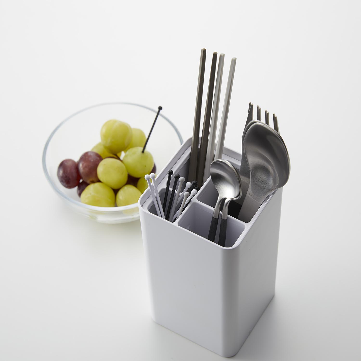 Tower Cutlery Stand With Lid