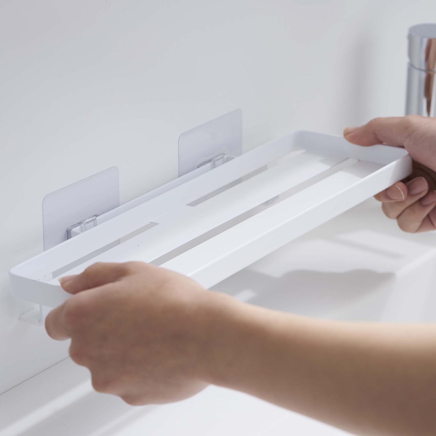 Tower Reusable Adhesive Bathroom Tray