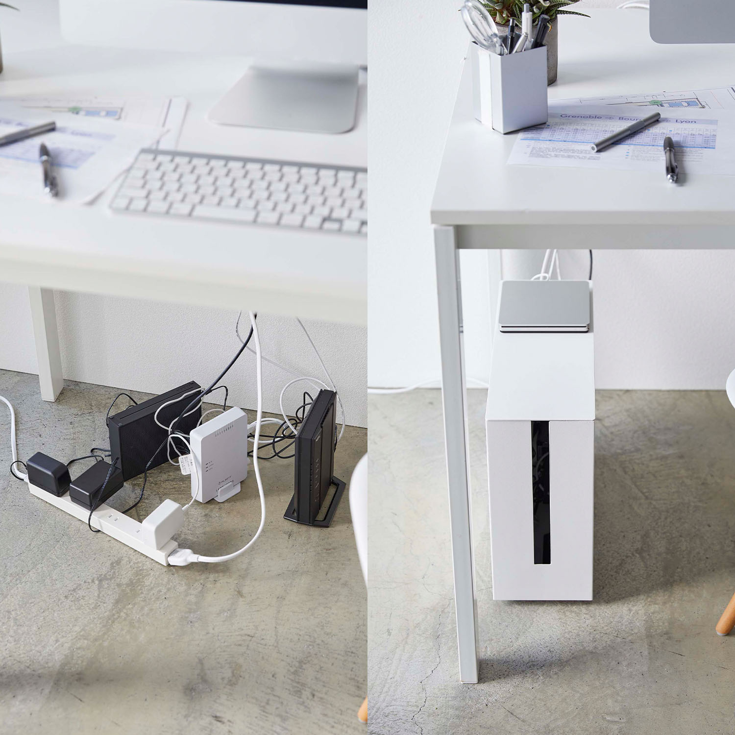 Tower Rolling Cable And Router Storage Box