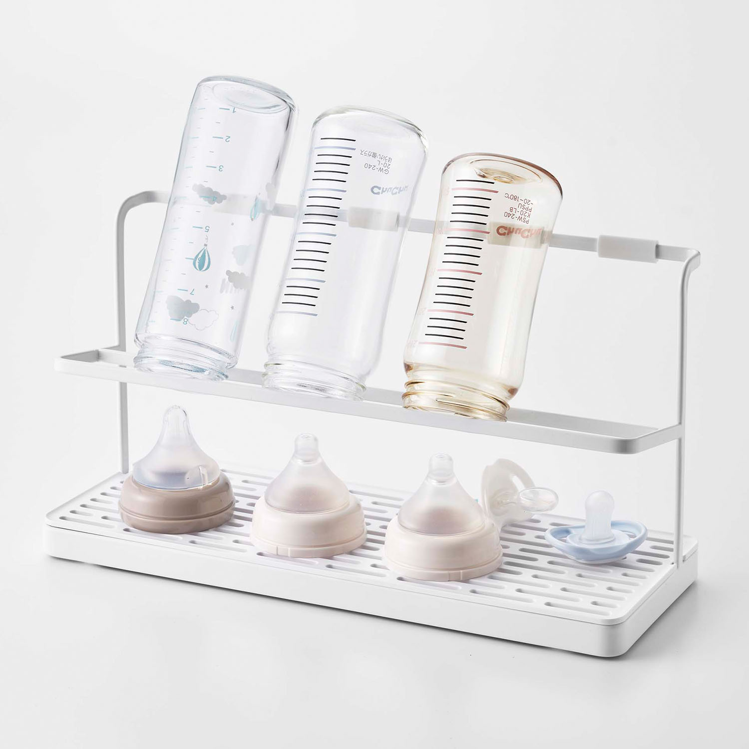 Tower Bottle Drying Stand With Tray