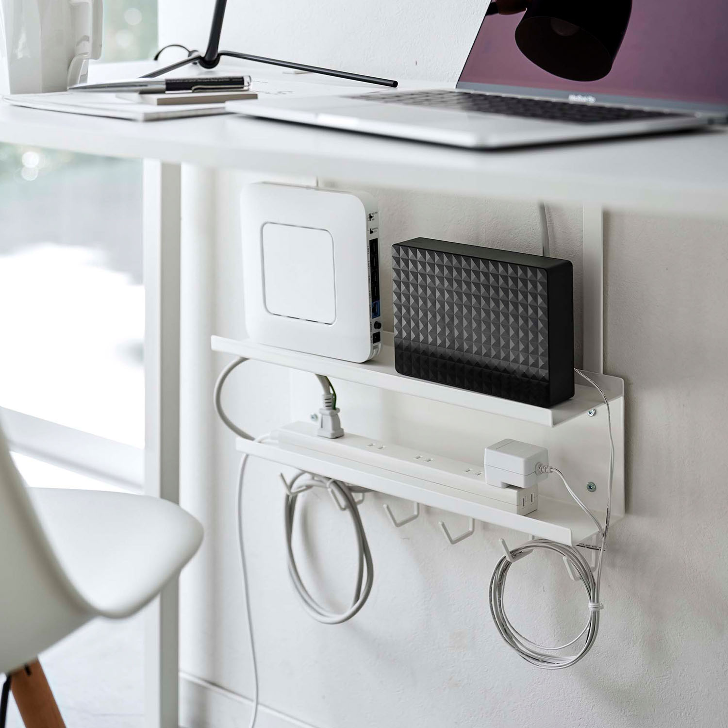 Smart Under-Desk Cable & Router Holder