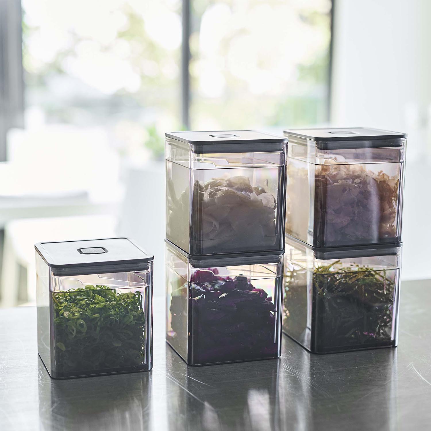 Tower Airtight Spice Container With Measuring Tongs