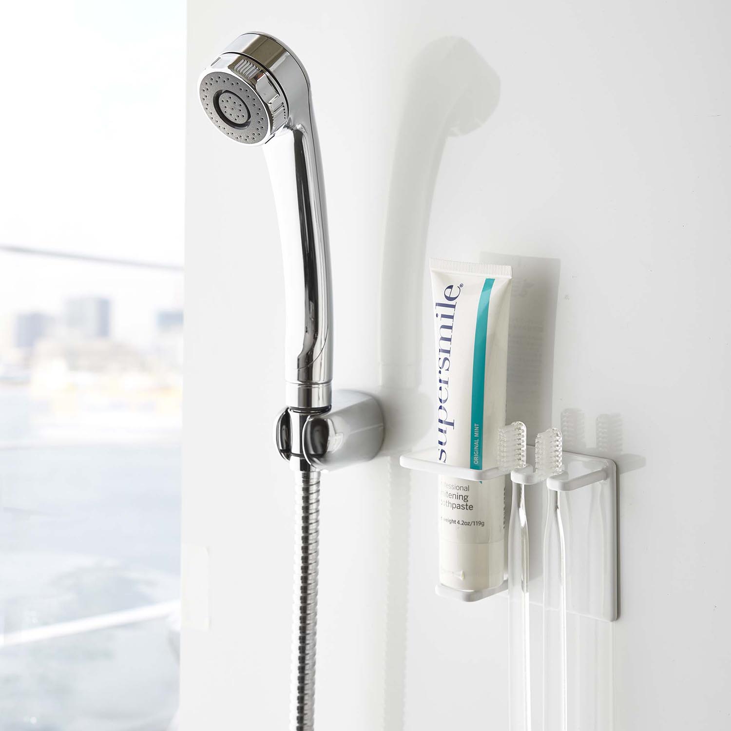Tower Magnetic Toothpaste And Toothbrush Holder