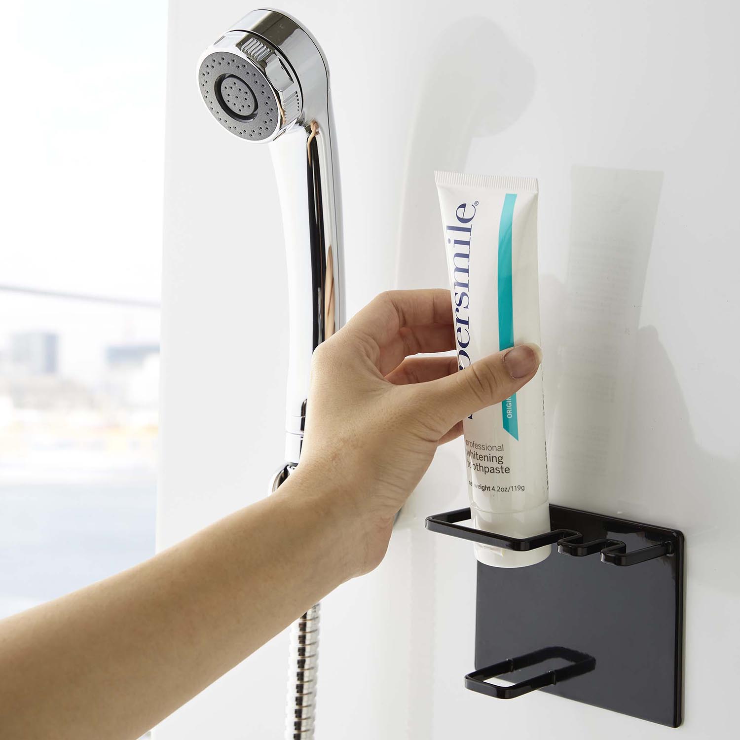 Tower Magnetic Toothpaste And Toothbrush Holder