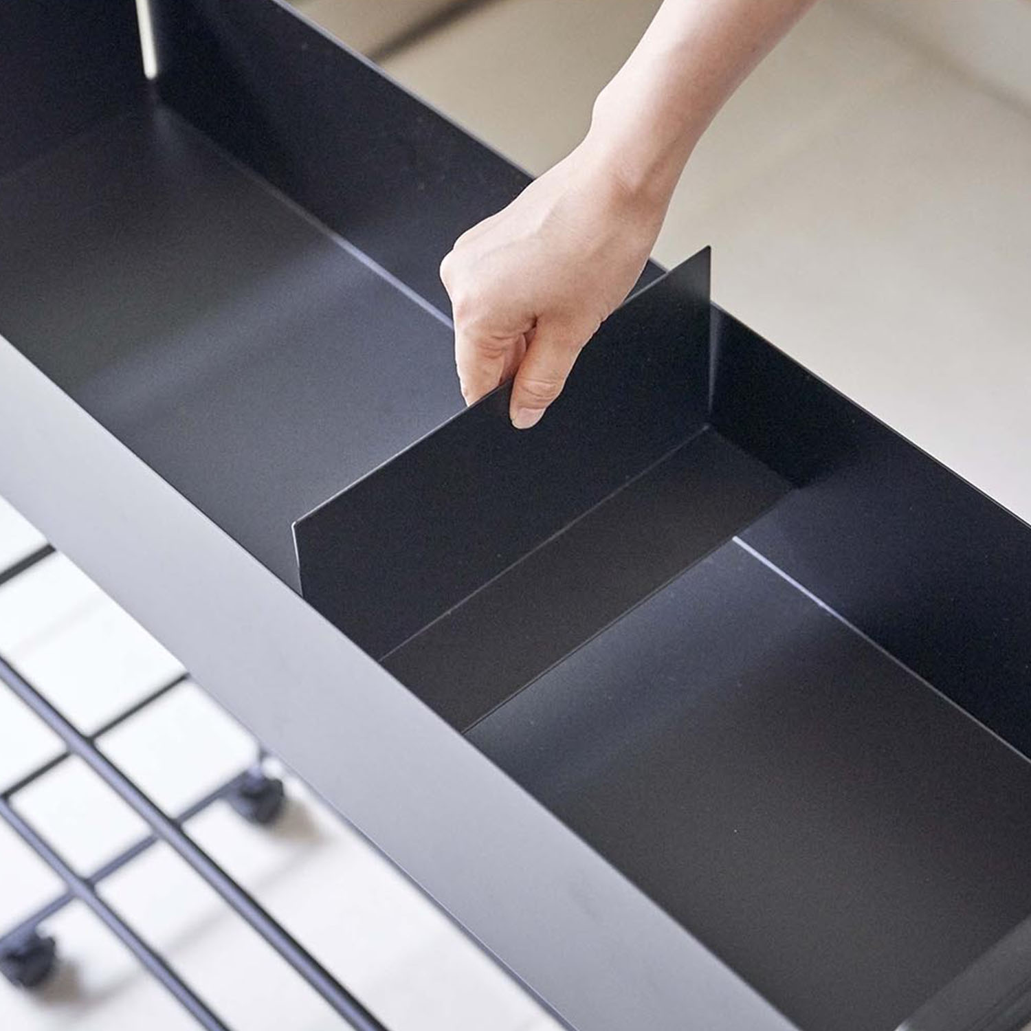 Tower Rolling Entryway Storage Shelf