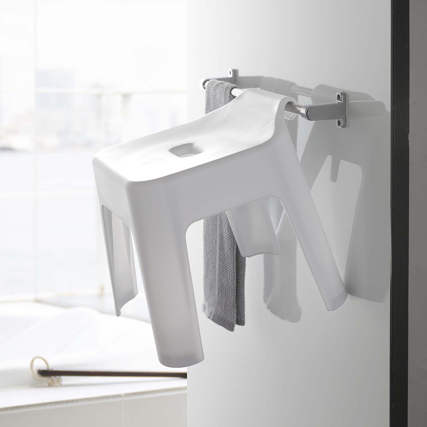 Tower Hooked Shower Seat