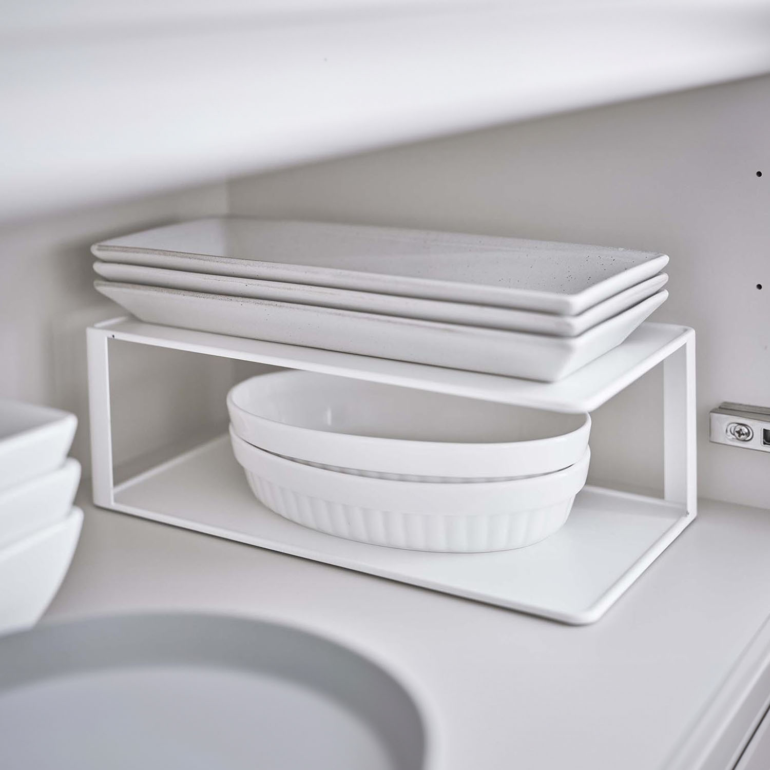 Tower 2-Tier Serving Plate Shelf