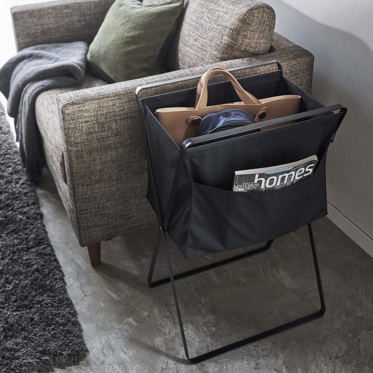 Tower Raised Folding Laundry Basket
